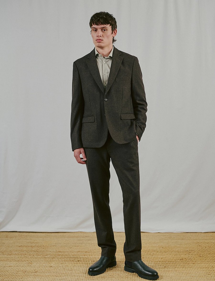 Bruun & Stengade - BS Macron Classic Fit Blazer - brown - 0