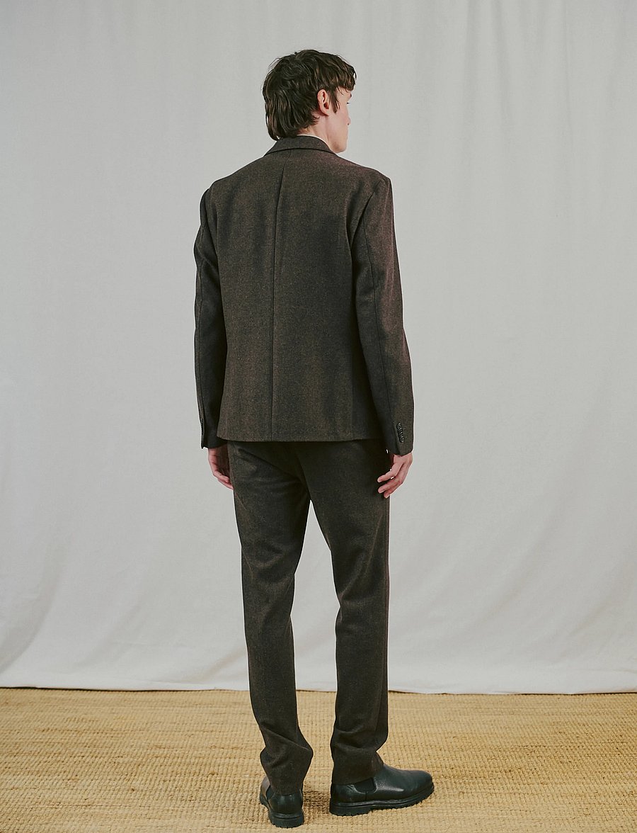Bruun & Stengade - BS Macron Classic Fit Blazer - brown - 3