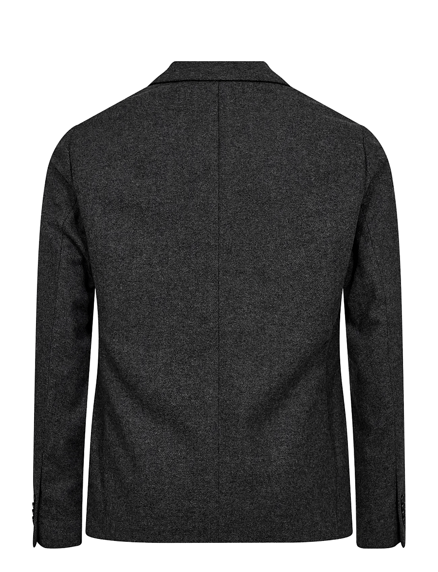 Bruun & Stengade - BS Macron Classic Fit Blazer - single breasted blazers - grey - 2