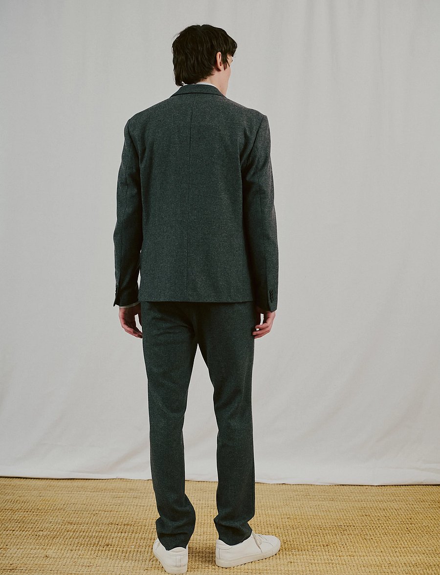 Bruun & Stengade - BS Macron Classic Fit Blazer - single breasted blazers - grey - 3