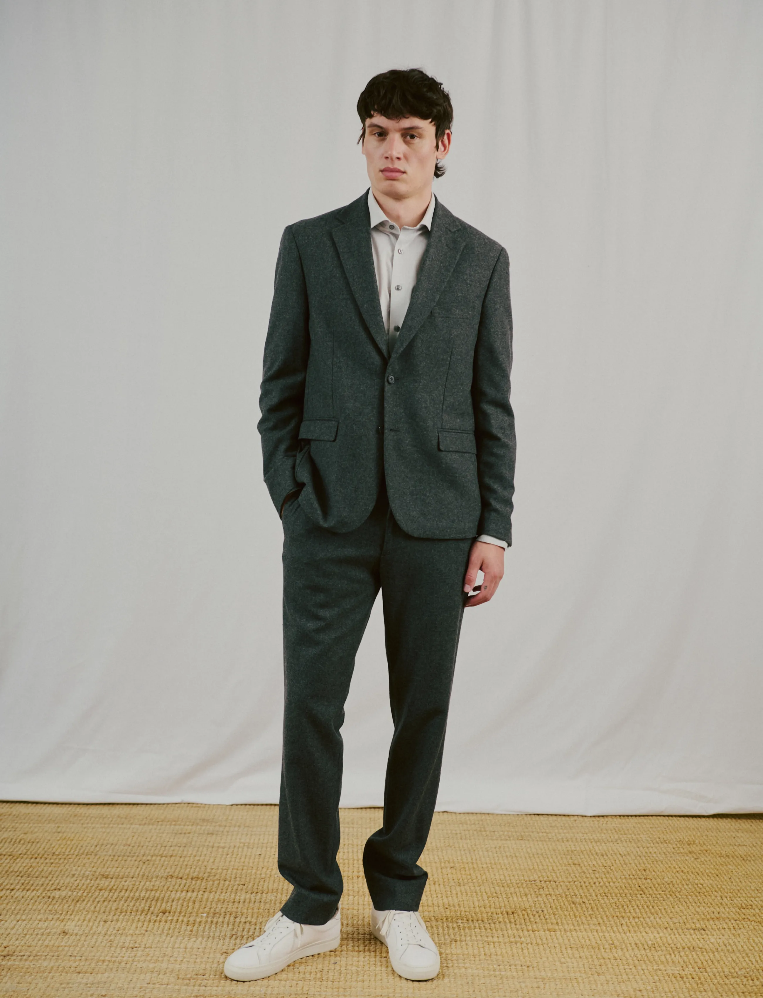 Bruun & Stengade - BS Macron Classic Fit Blazer - single breasted blazers - grey - 4