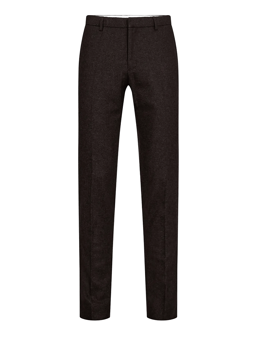 Bruun & Stengade - BS Melliw Classic Fit Suit Pants - Ülikonnapüksid - brown - 1