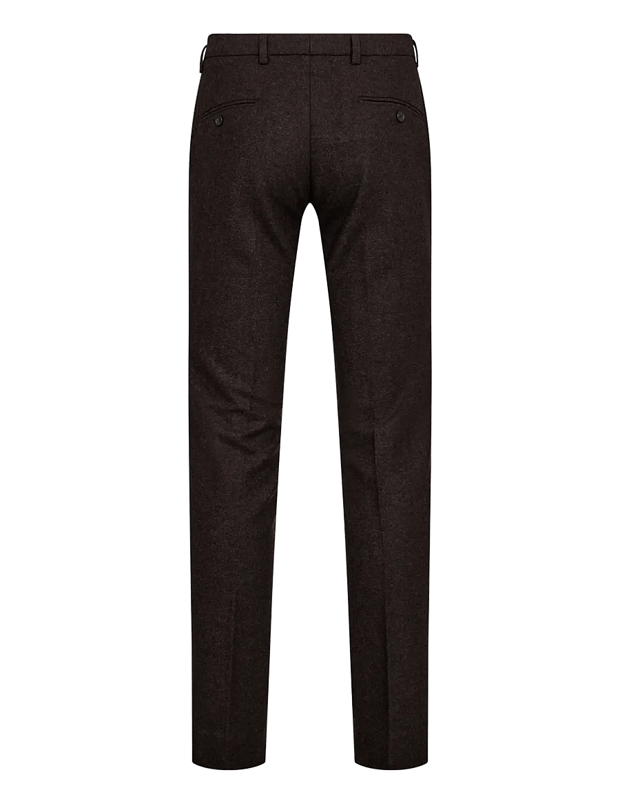 Bruun & Stengade - BS Melliw Classic Fit Suit Pants - Ülikonnapüksid - brown - 2