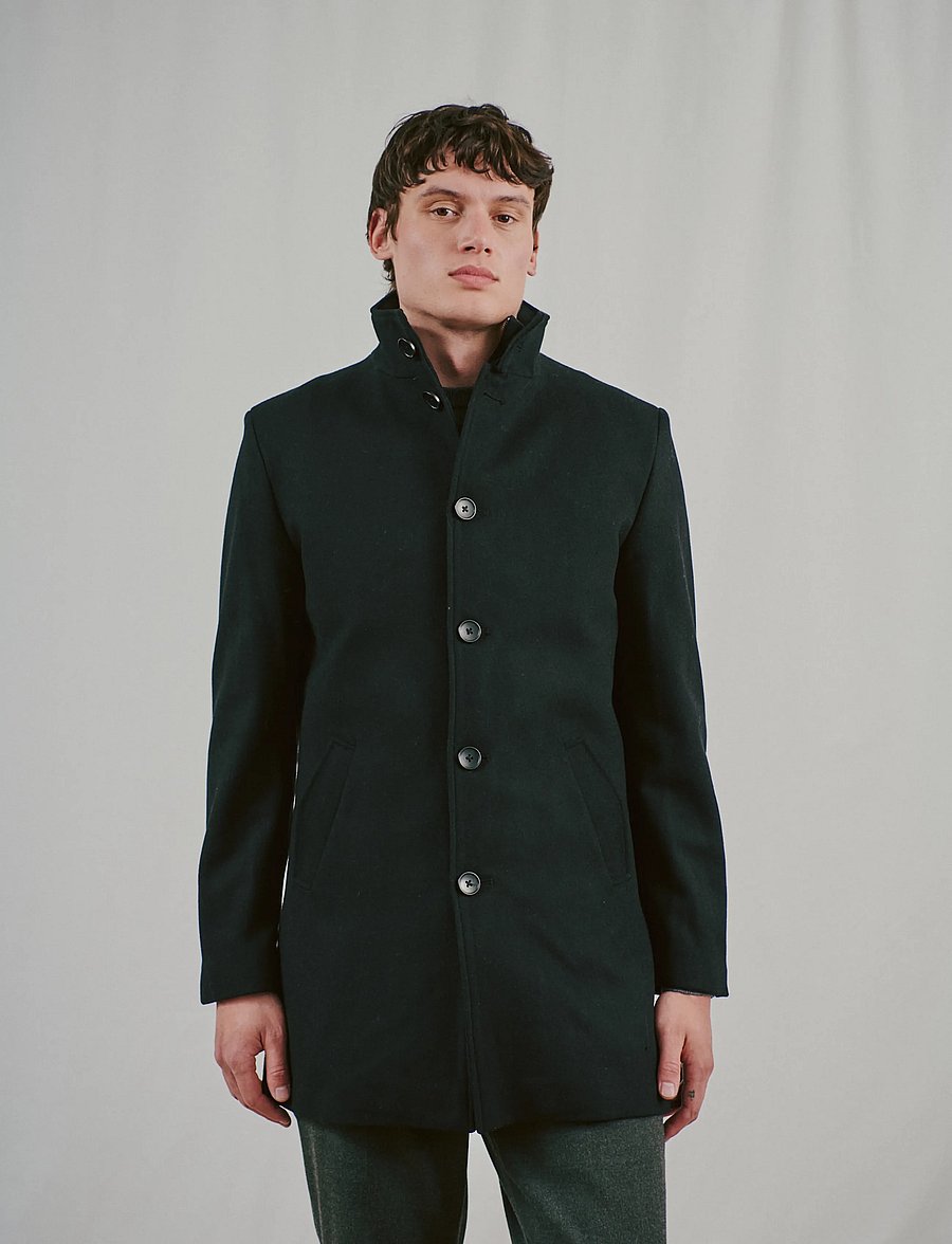 Bruun & Stengade - BS Ontario Slim Fit Coat - winterjacken - black - 0