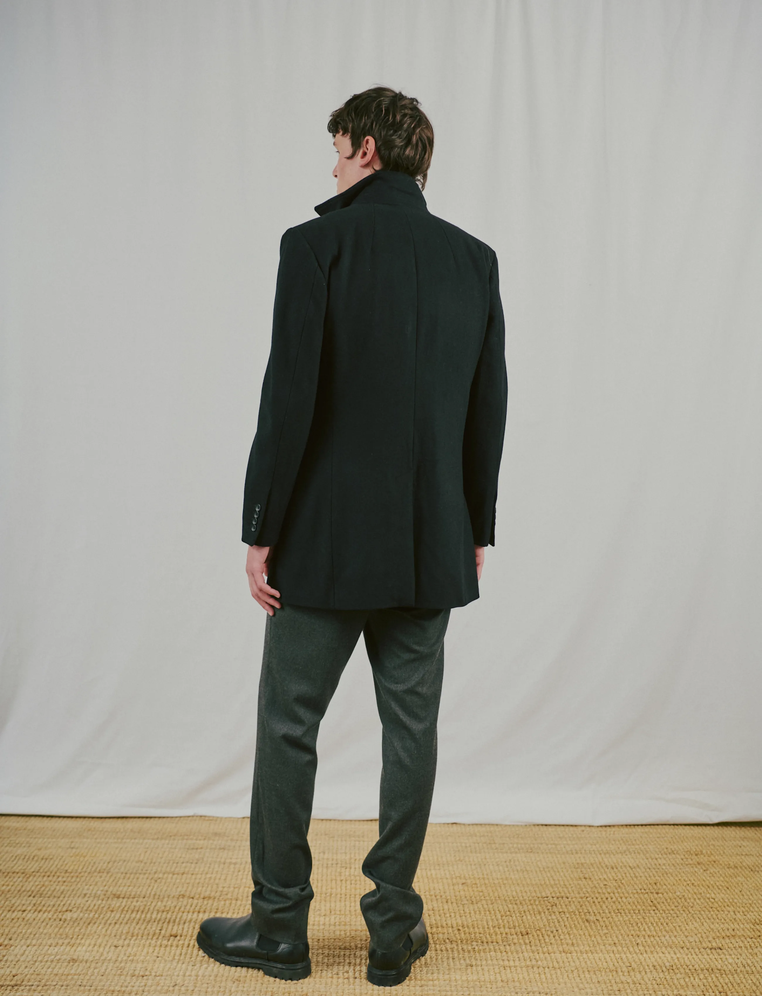 Bruun & Stengade - BS Ontario Slim Fit Coat - winterjacken - black - 4