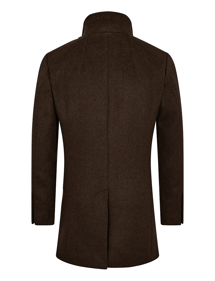 Bruun & Stengade - BS Ontario Slim Fit Coat - talvejoped - brown - 2