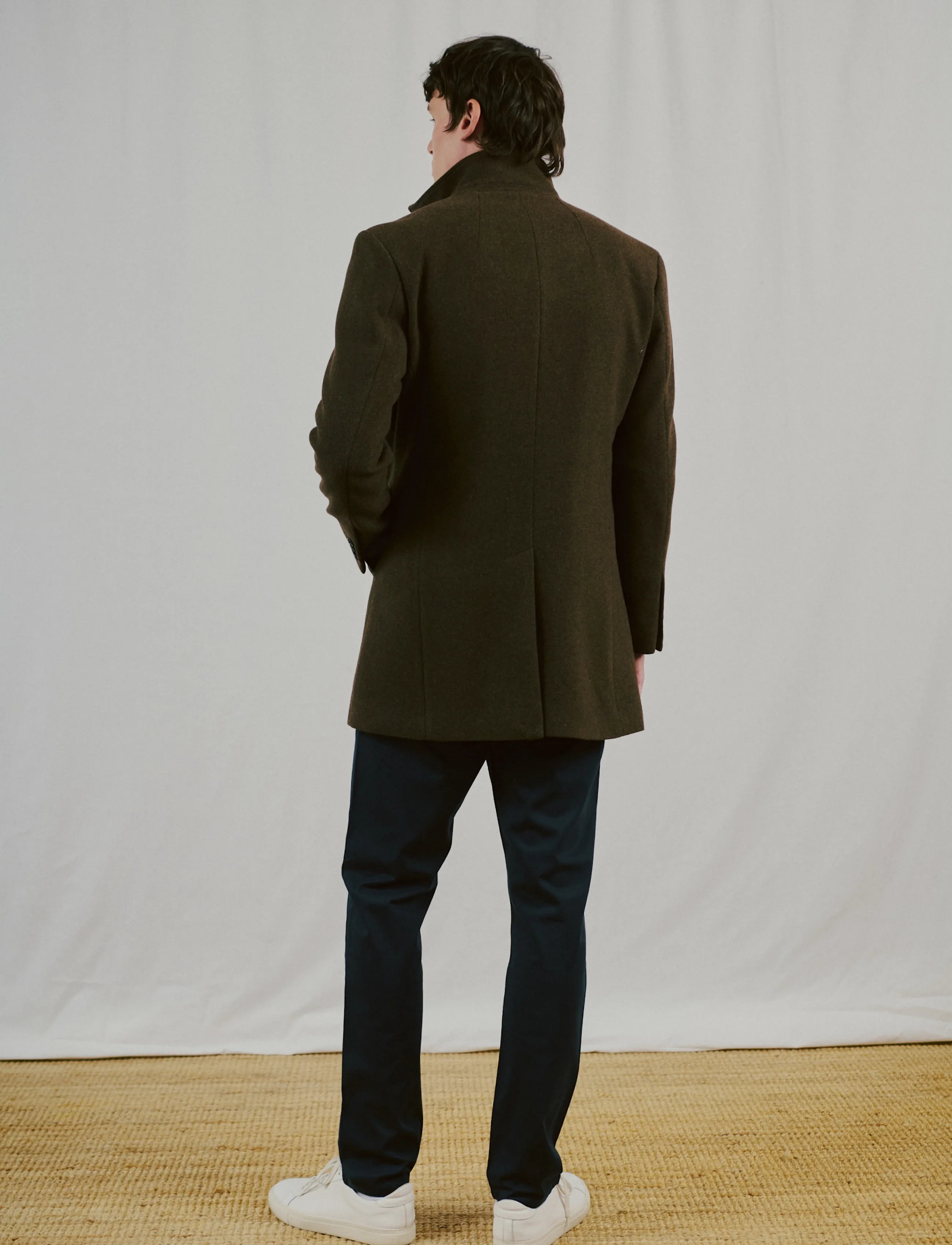 Bruun & Stengade - BS Ontario Slim Fit Coat - talvejoped - brown - 4