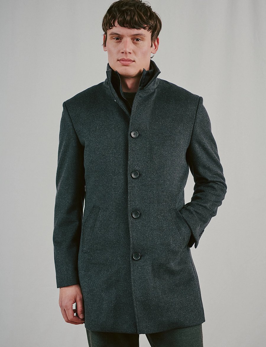 Bruun & Stengade - BS Ontario Slim Fit Coat - winterjacken - dark grey - 3