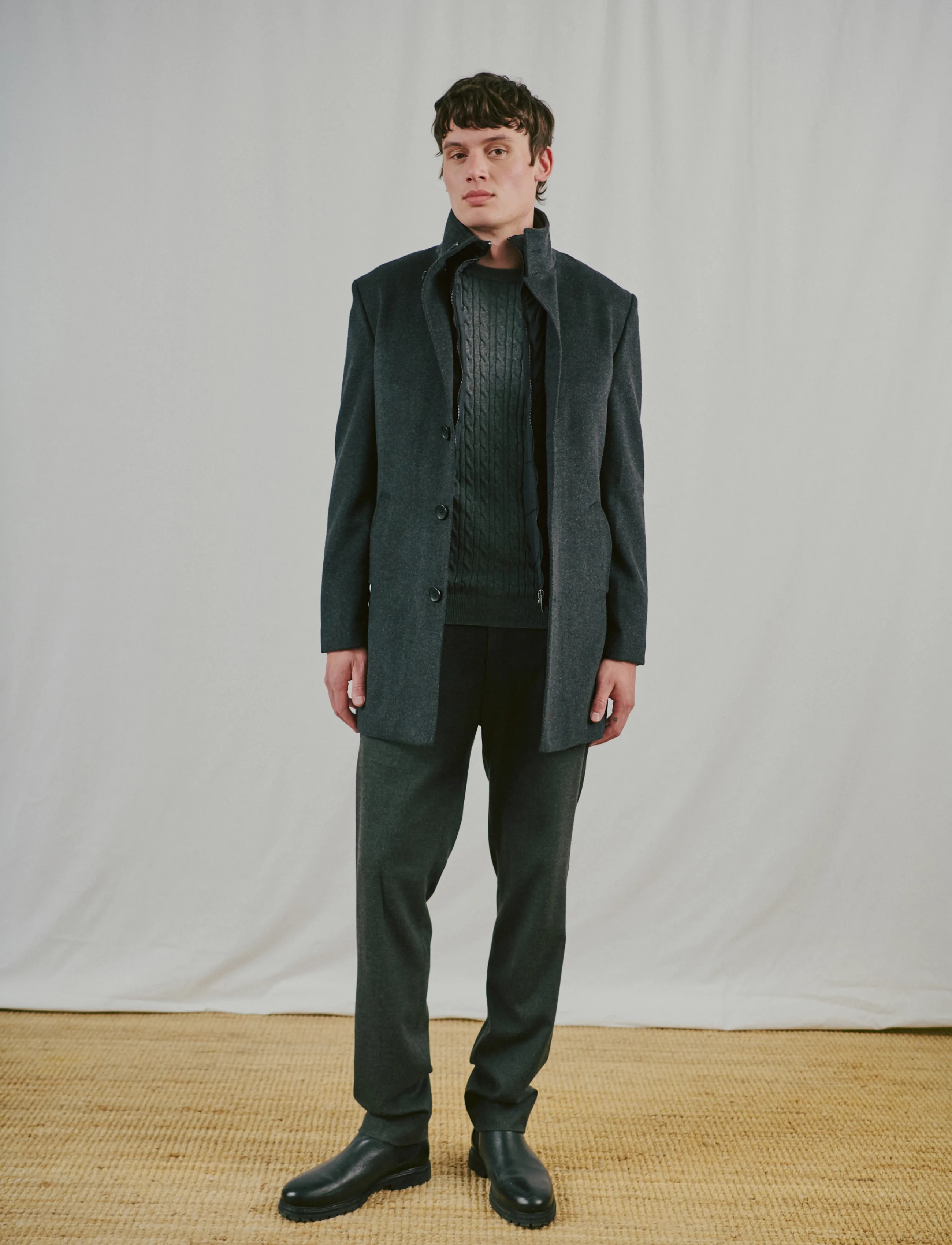 Bruun & Stengade - BS Ontario Slim Fit Coat - winterjacken - dark grey - 4