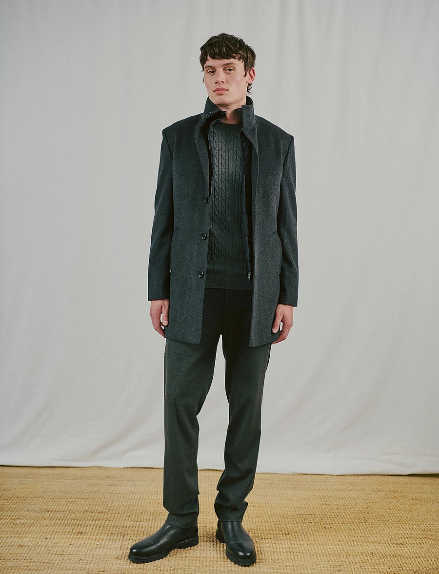 Bruun & Stengade - BS Ontario Slim Fit Coat - winterjacken - dark grey - 4