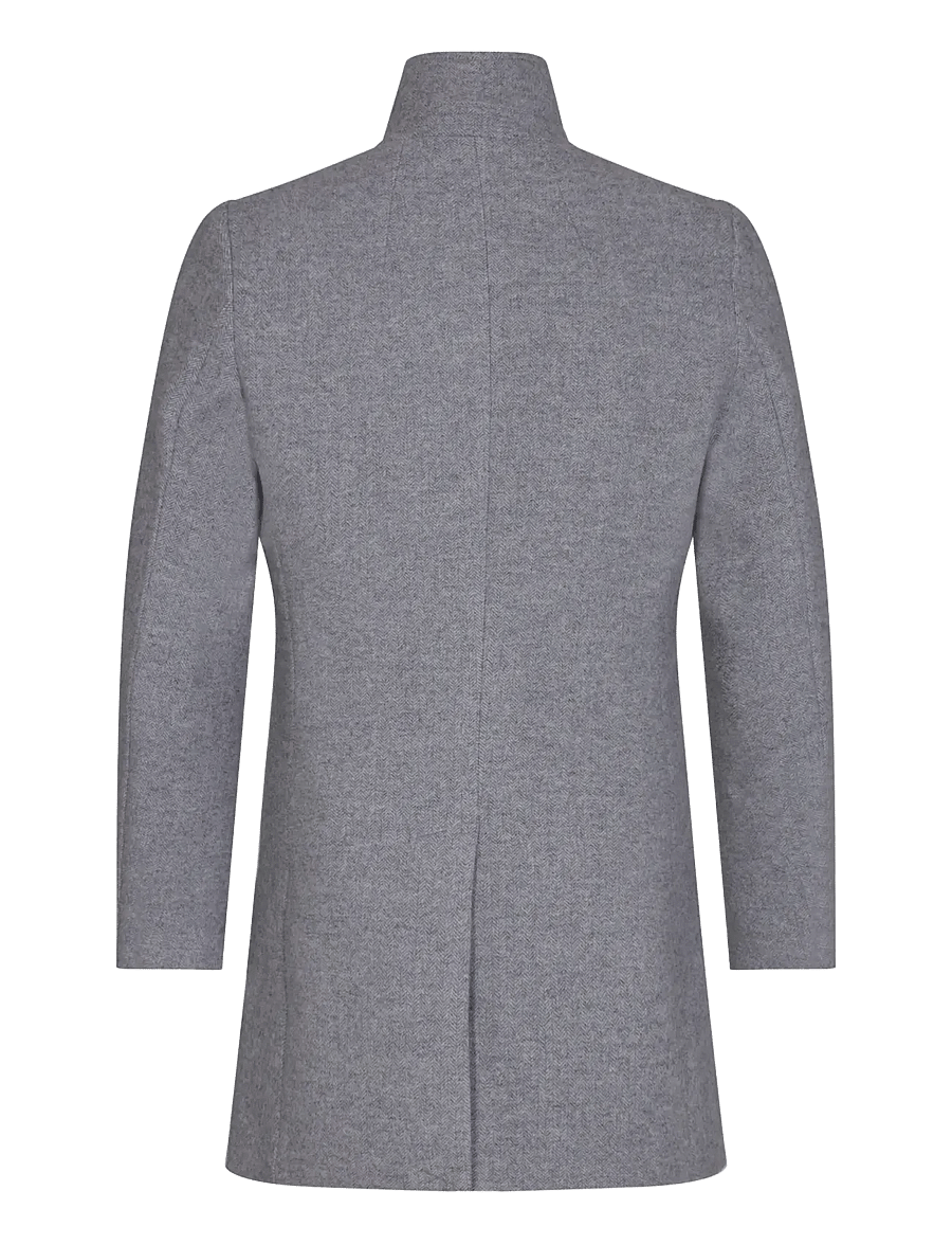 Bruun & Stengade - BS Ontario Slim Fit Coat - winterjacken - light grey - 2