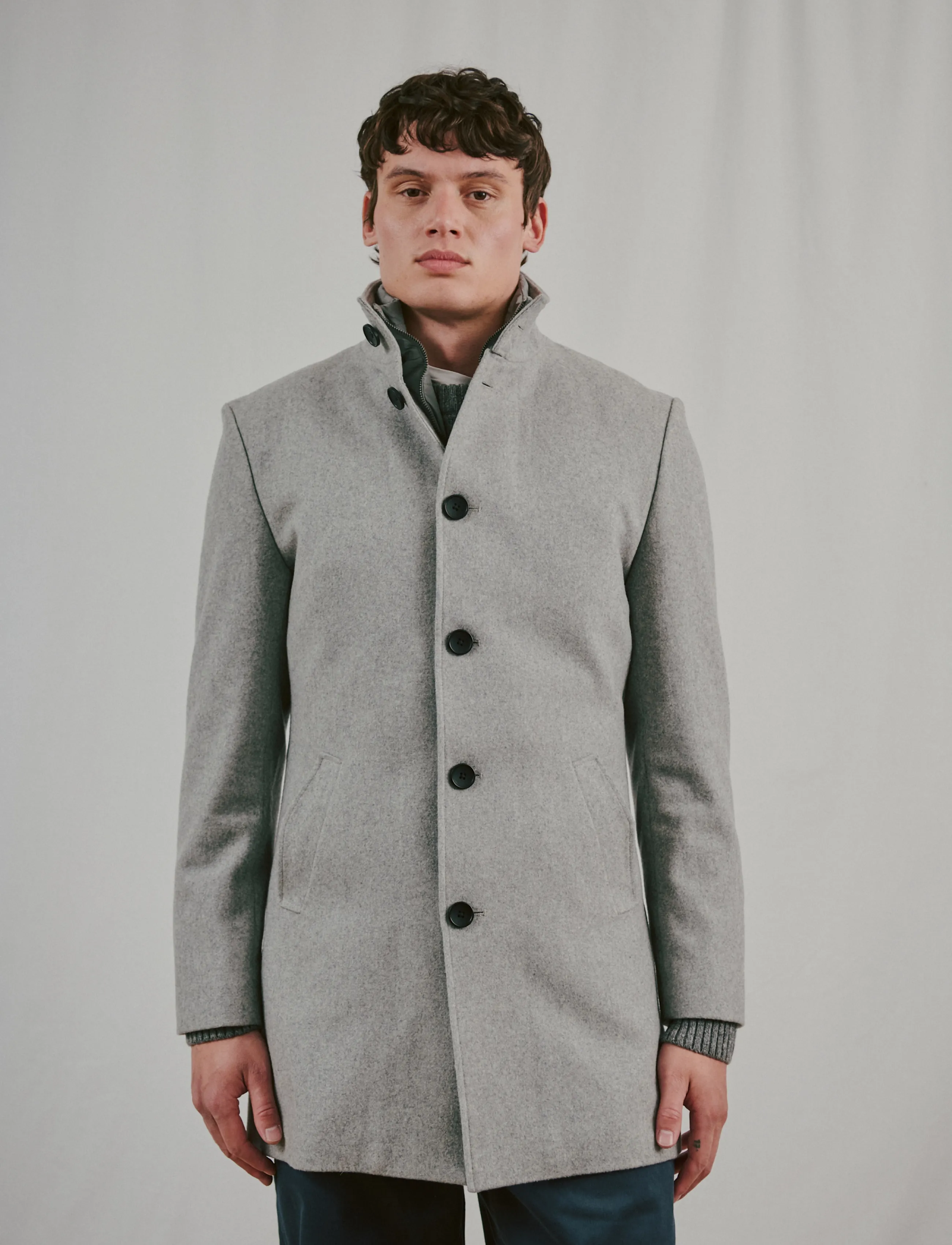 Bruun & Stengade Bs Ontario Slim Fit Coat kappor & rockar herr – bild 2