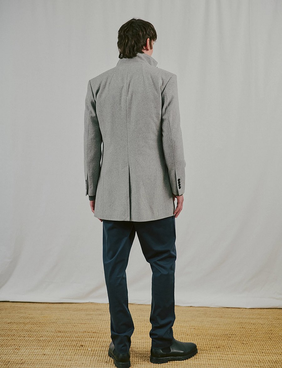 Bruun & Stengade - BS Ontario Slim Fit Coat - winterjacken - light grey - 3