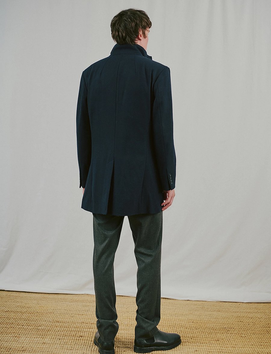 Bruun & Stengade - BS Ontario Slim Fit Coat - winterjacken - navy - 0