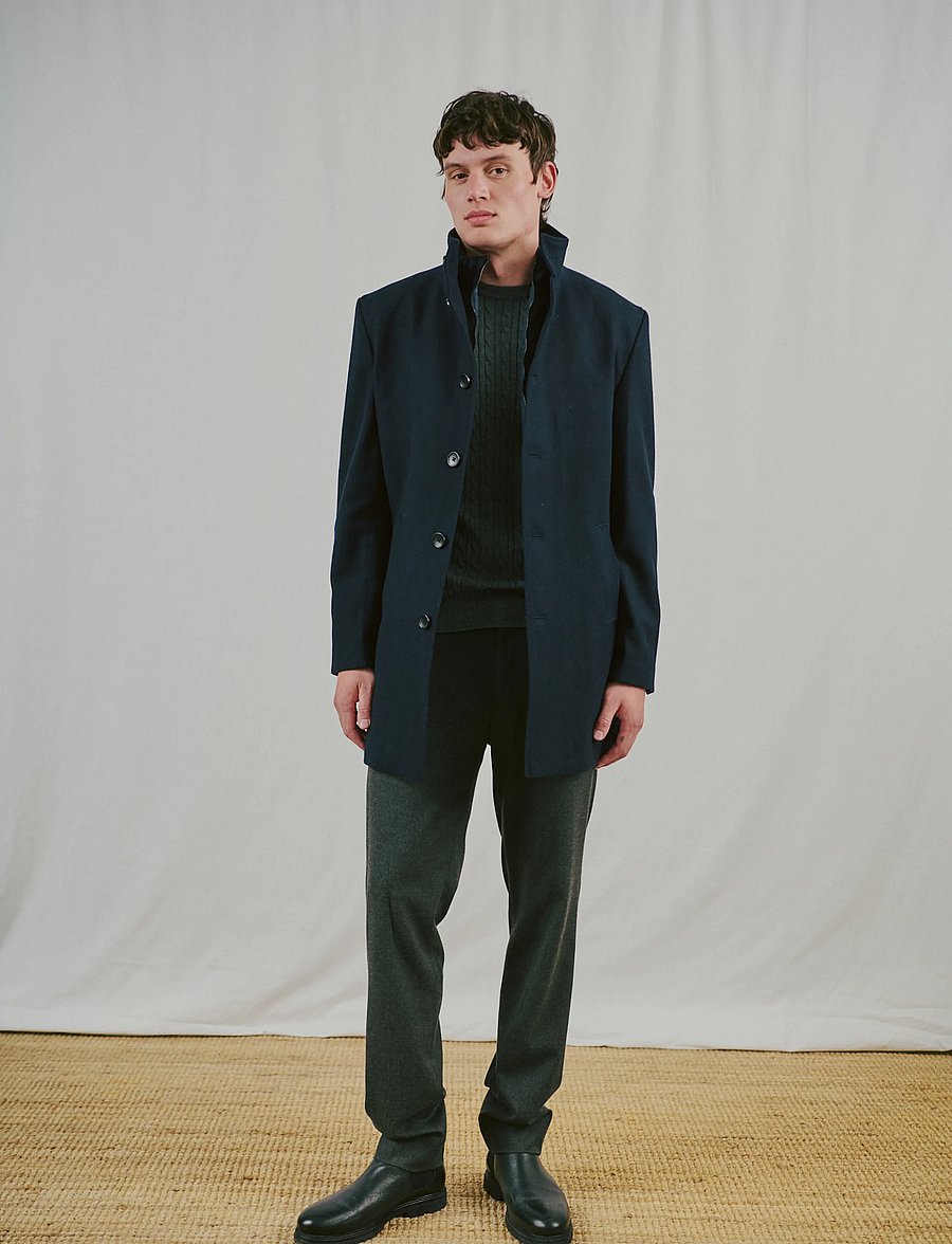 Bruun & Stengade - BS Ontario Slim Fit Coat - winterjacken - navy - 3