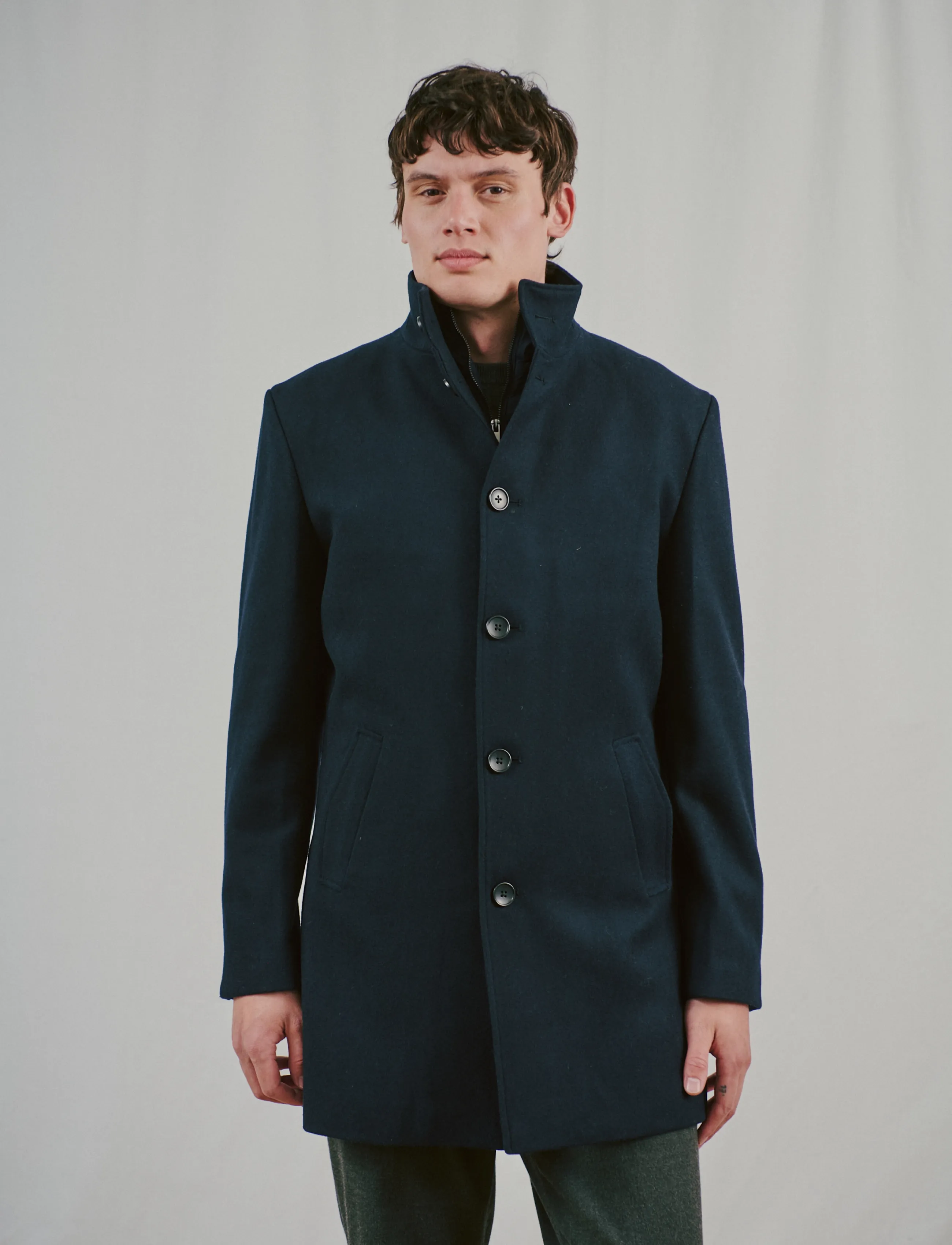 Bruun & Stengade - BS Ontario Slim Fit Coat - winterjacken - navy - 4