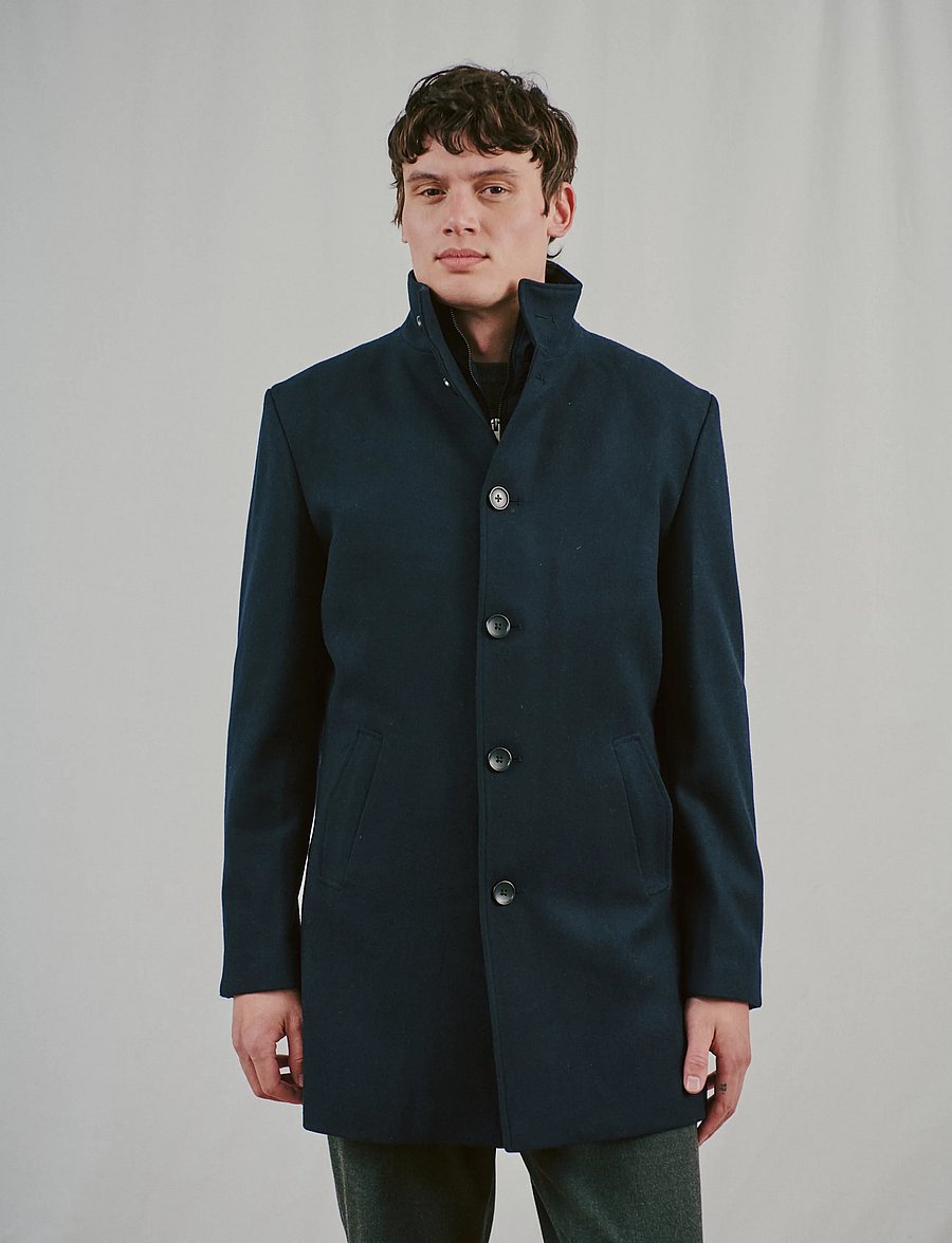 Bruun & Stengade - BS Ontario Slim Fit Coat - winterjacken - navy - 4