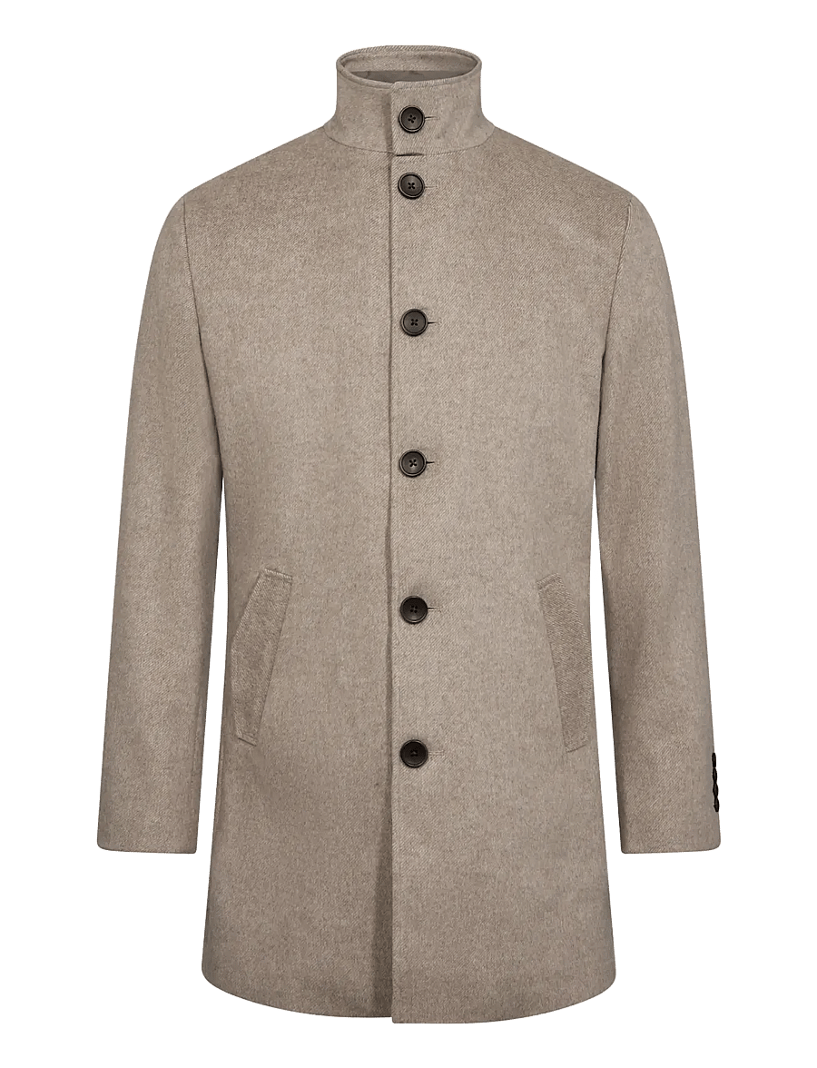 Bruun & Stengade - BS Ontario Slim Fit Coat - winterjacken - sand - 0