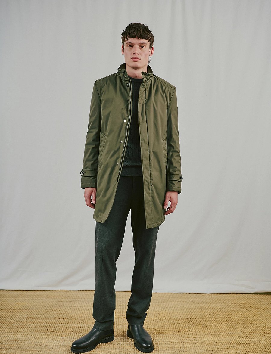 Bruun & Stengade - BS Bedford Slim Fit Coat - daunenjacken - army - 4