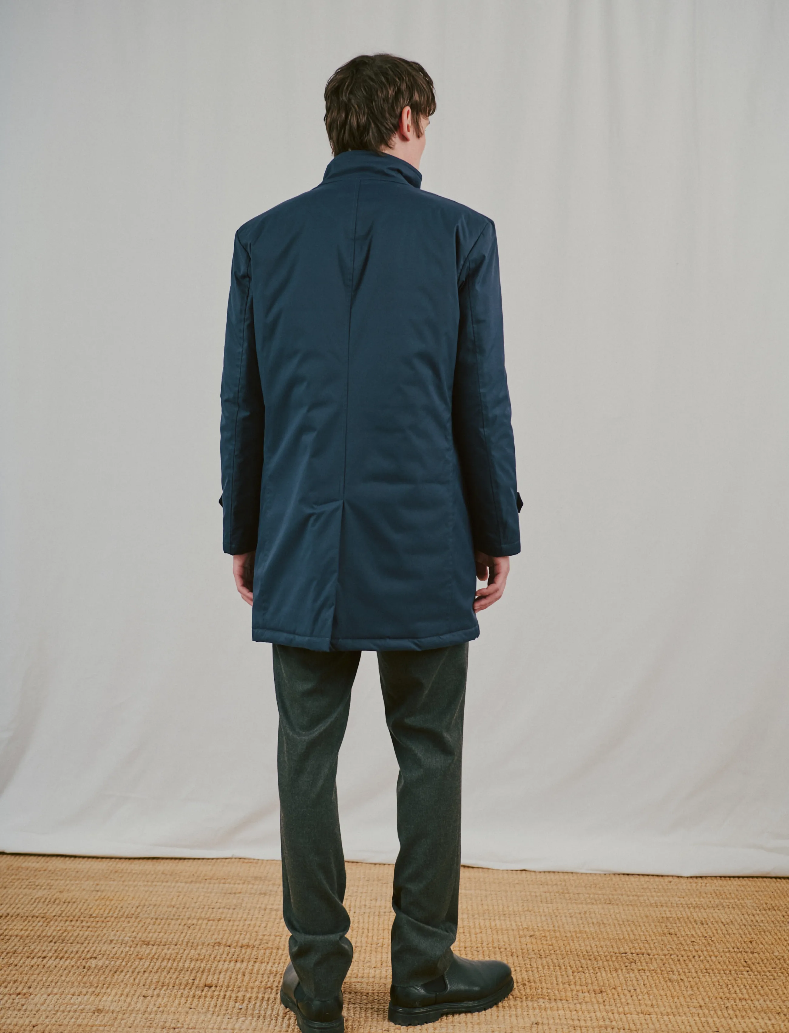 Bruun & Stengade BS Bedford Slim Fit Coat - Outerwear - NAVY / navy