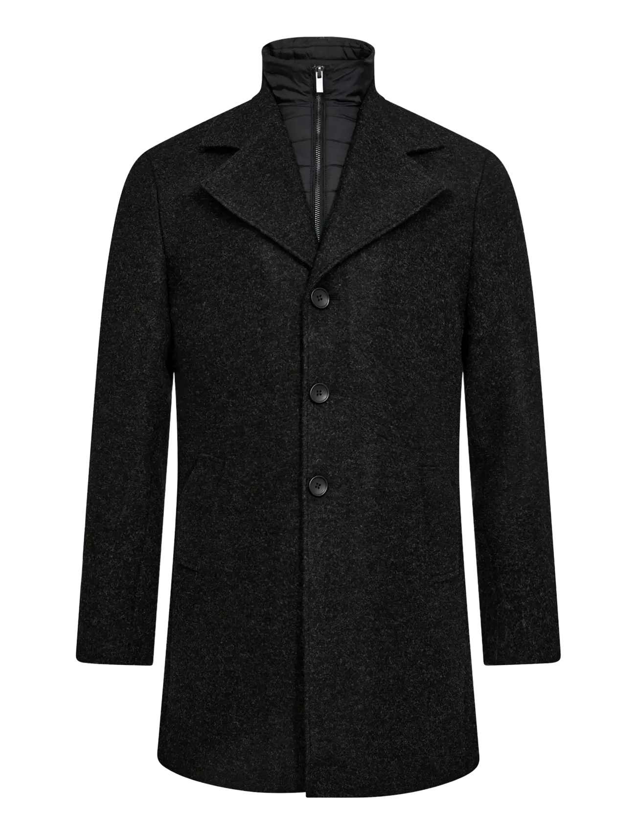 Bruun & Stengade BS Auckland Slim Fit Coat - Outerwear - CHARCOAL / grey