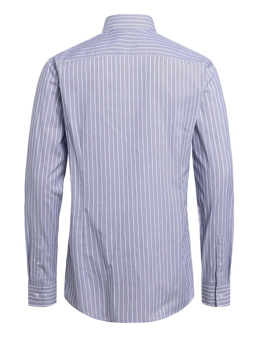 Bruun & Stengade - BS Reuter Slim Fit Shirt - gestreifte hemden - navy - 1
