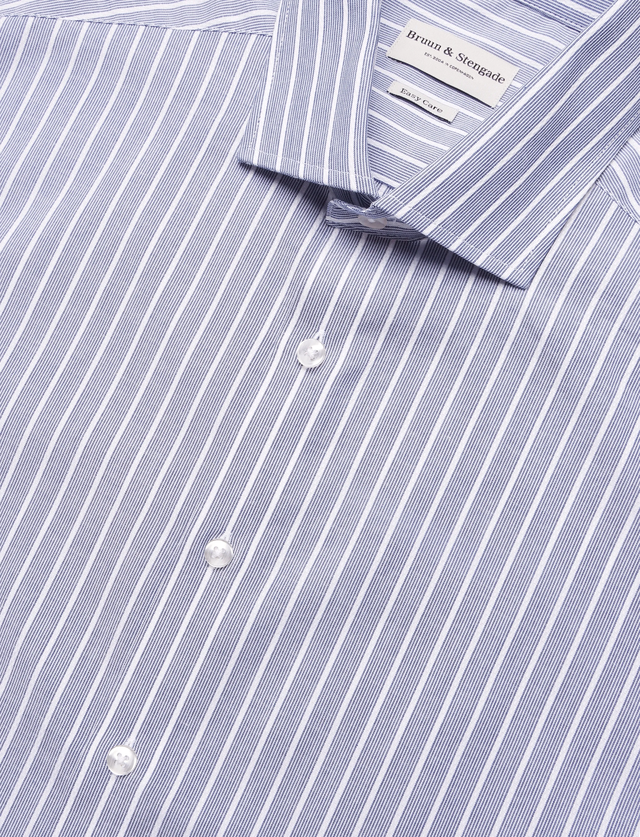 Bruun & Stengade - BS Reuter Slim Fit Shirt - gestreifte hemden - navy - 2