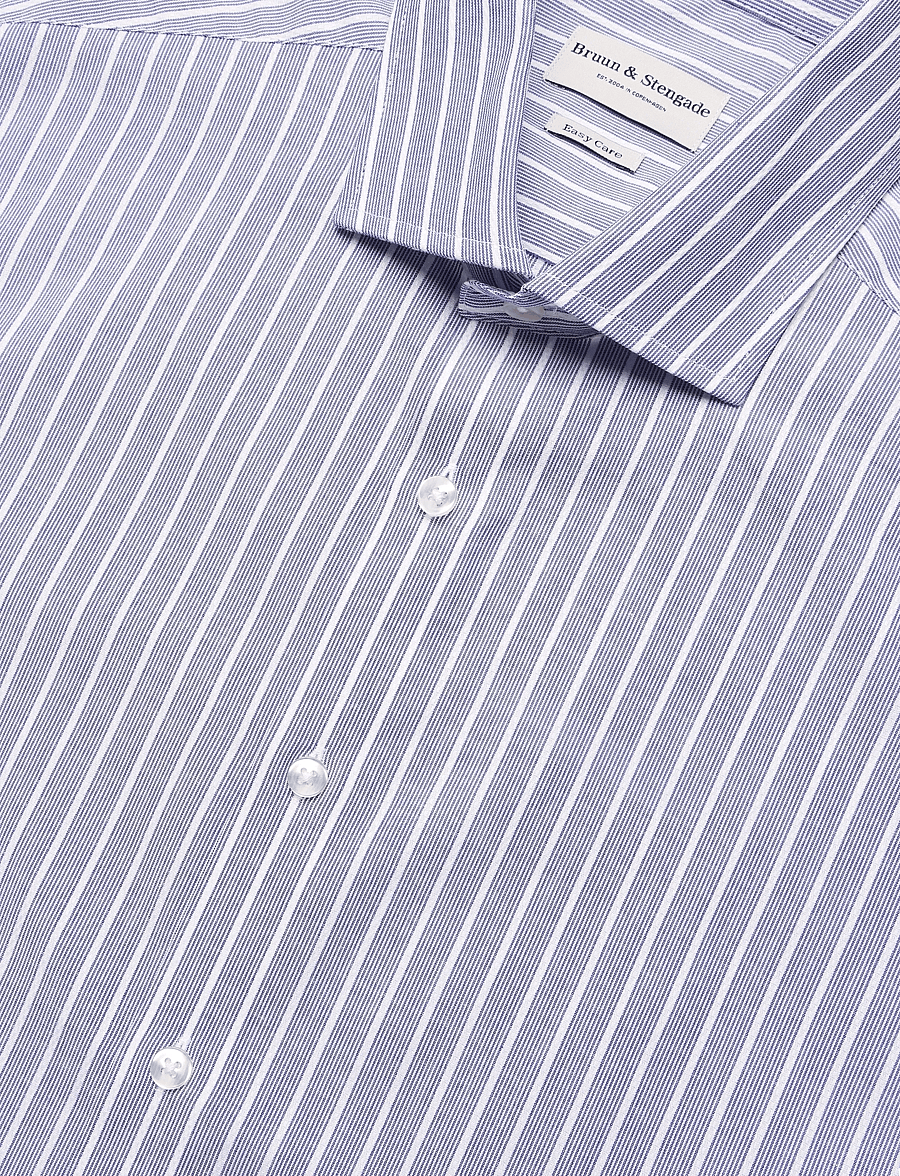 Bruun & Stengade - BS Reuter Slim Fit Shirt - gestreifte hemden - navy - 2