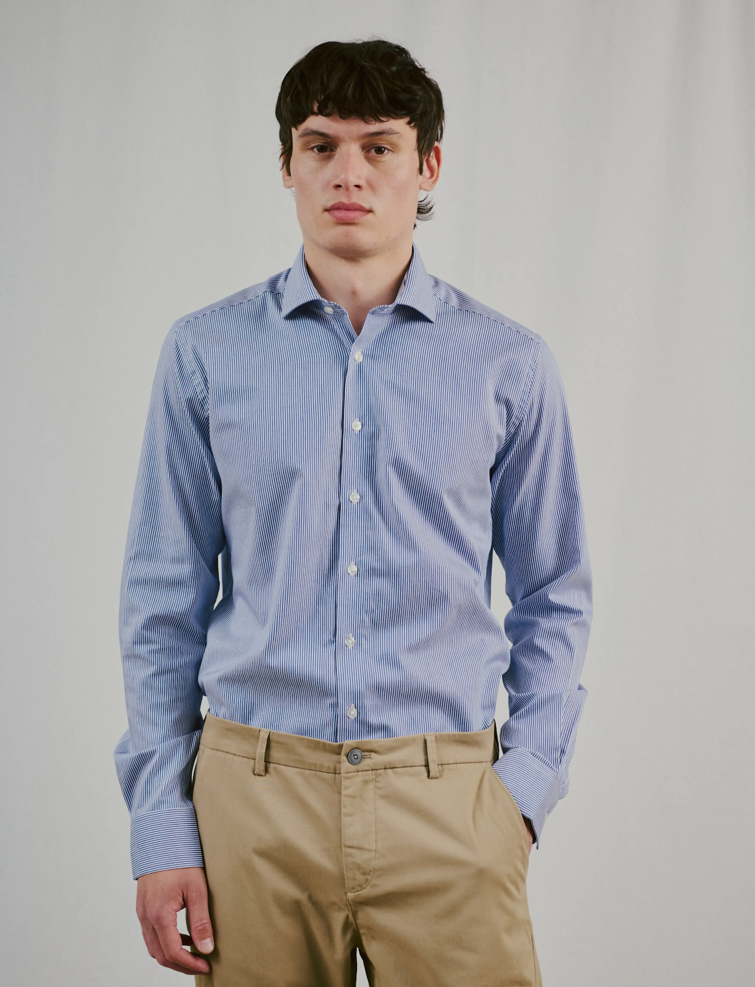 Bruun & Stengade - BS Ferrante Slim Fit Shirt - navy - 3