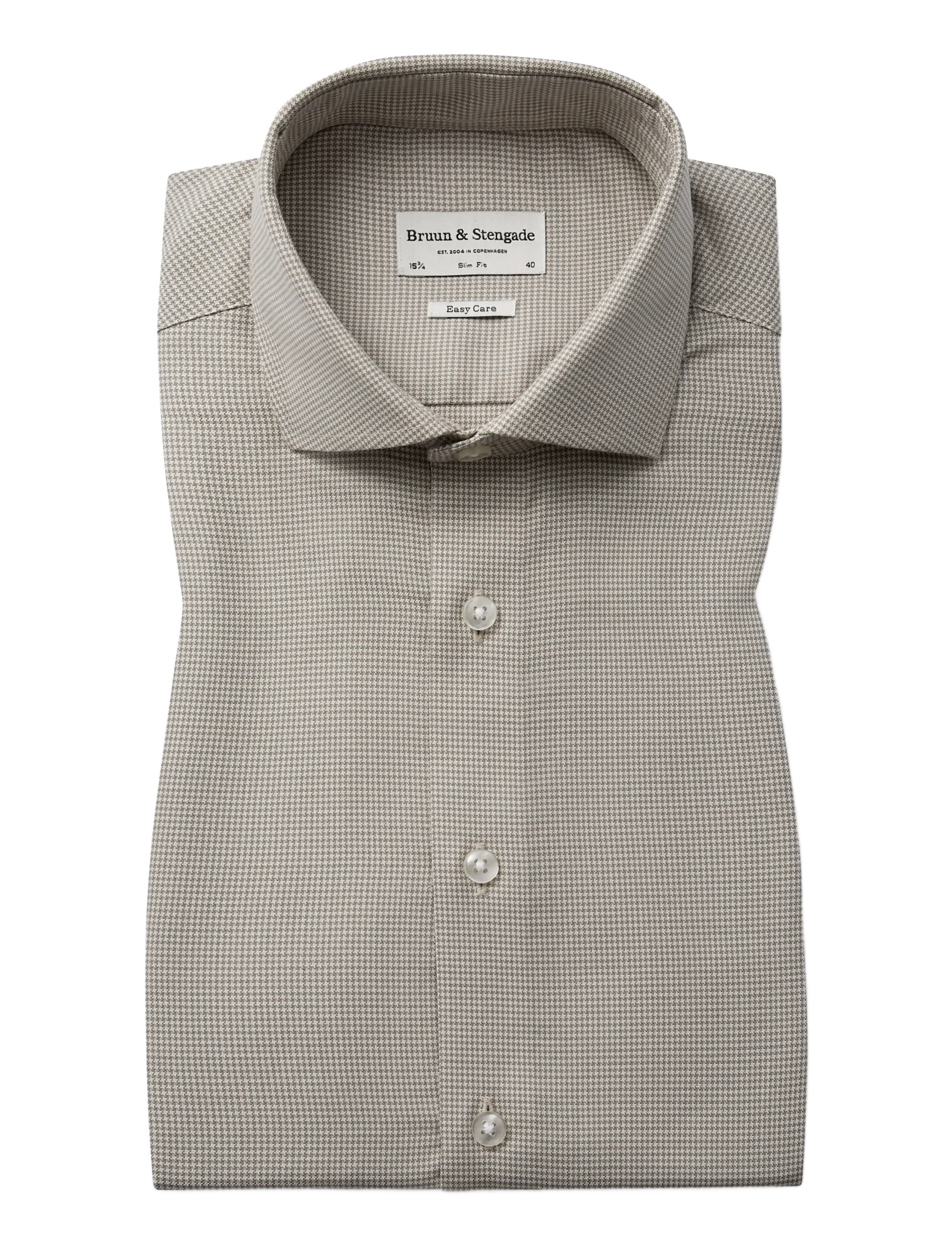 Bruun & Stengade BS Seymour Slim Fit Shirt - Oxford-Hemden - GREY / grey