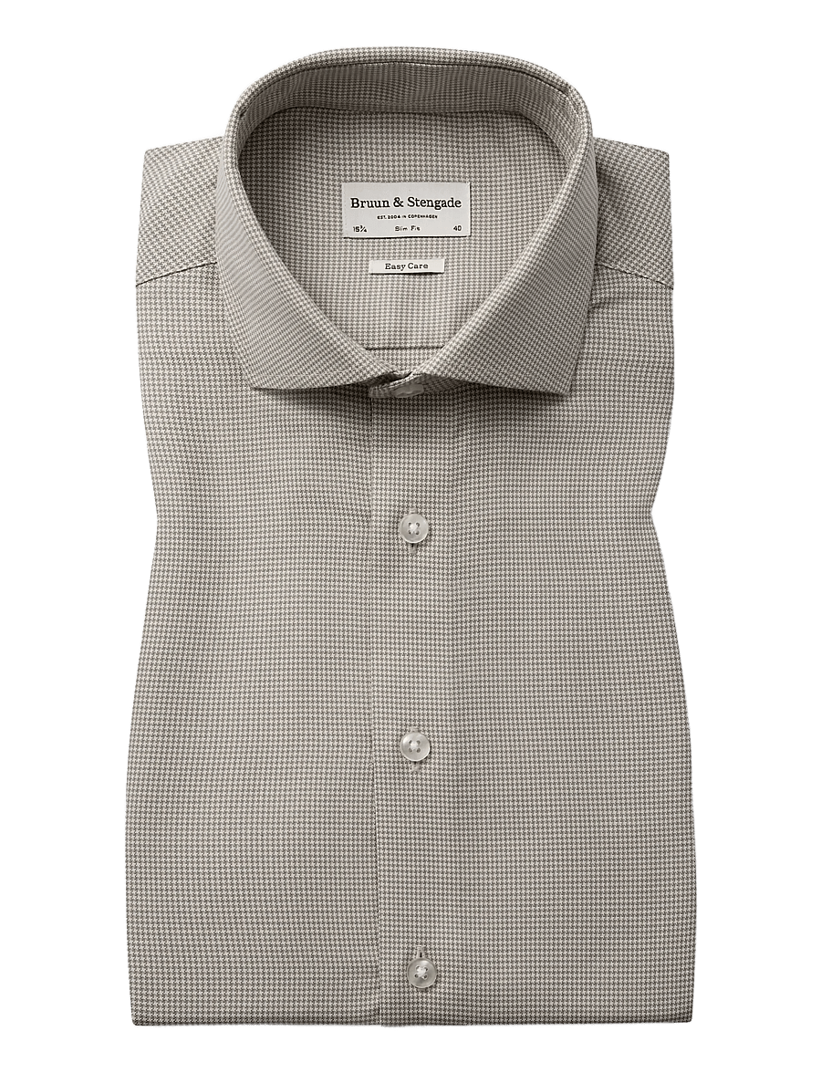 Bruun & Stengade - BS Seymour Slim Fit Shirt - grey - 0