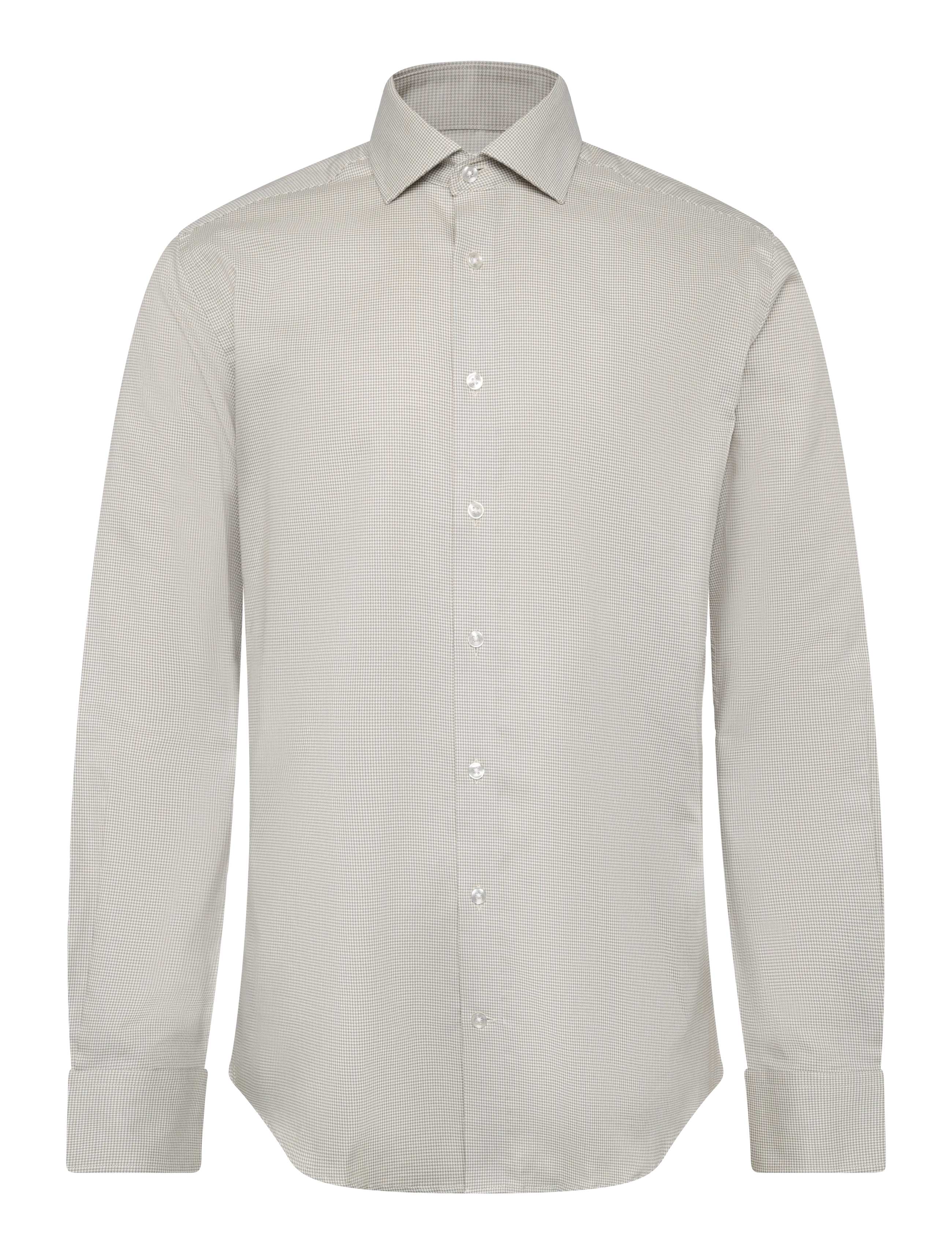 Bruun & Stengade BS Seymour Slim Fit Shirt - Riided - GREY / grey