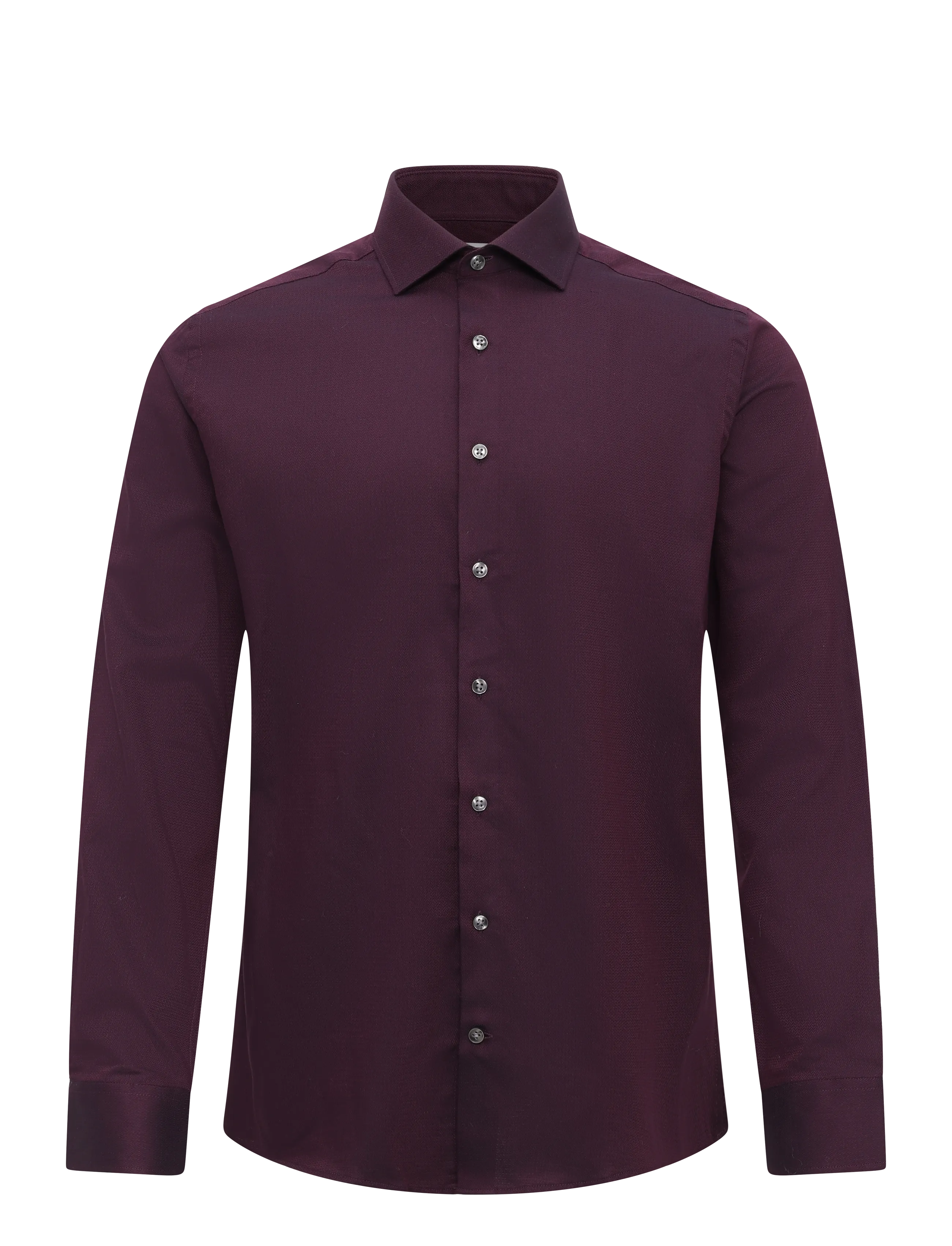 Bruun & Stengade - BS Hvang Slim Fit Shirt - ametlikud särgid - bordeaux - 1