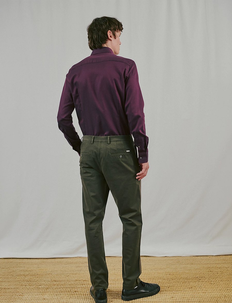 Bruun & Stengade - BS Hvang Slim Fit Shirt - formelle hemden - bordeaux - 3