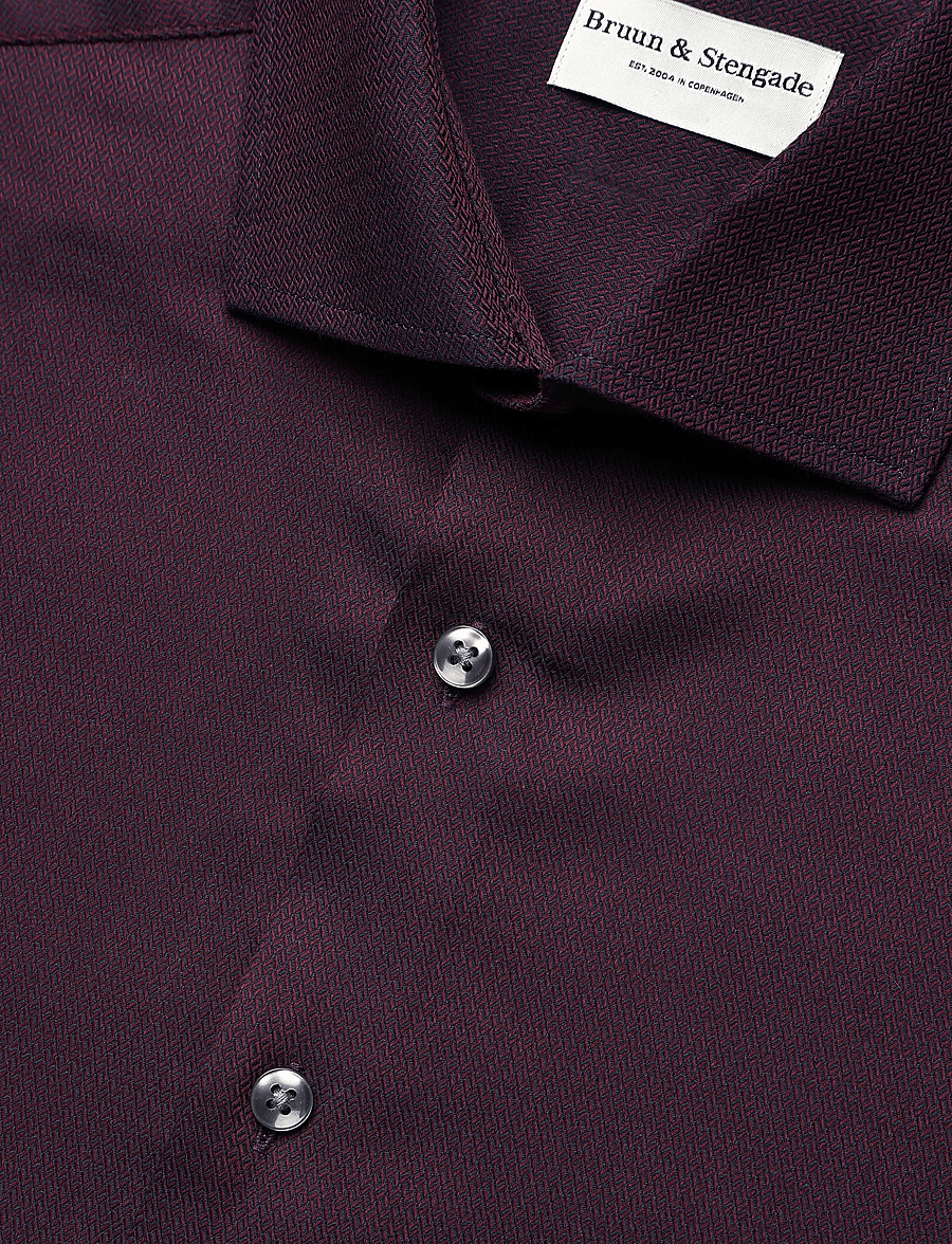 Bruun & Stengade - BS Hvang Slim Fit Shirt - formelle hemden - bordeaux - 5