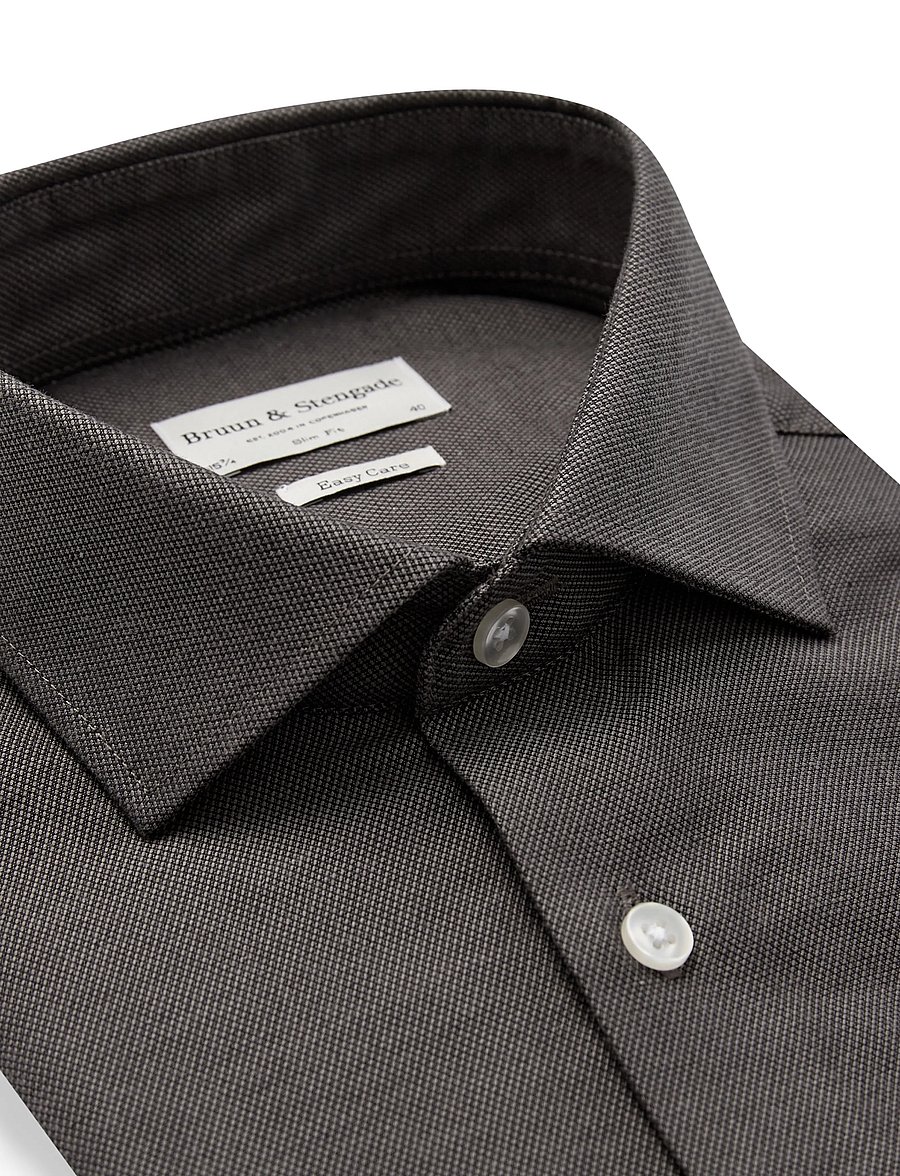 Bruun & Stengade - BS Osemann Slim Fit Shirt - dark grey - 1