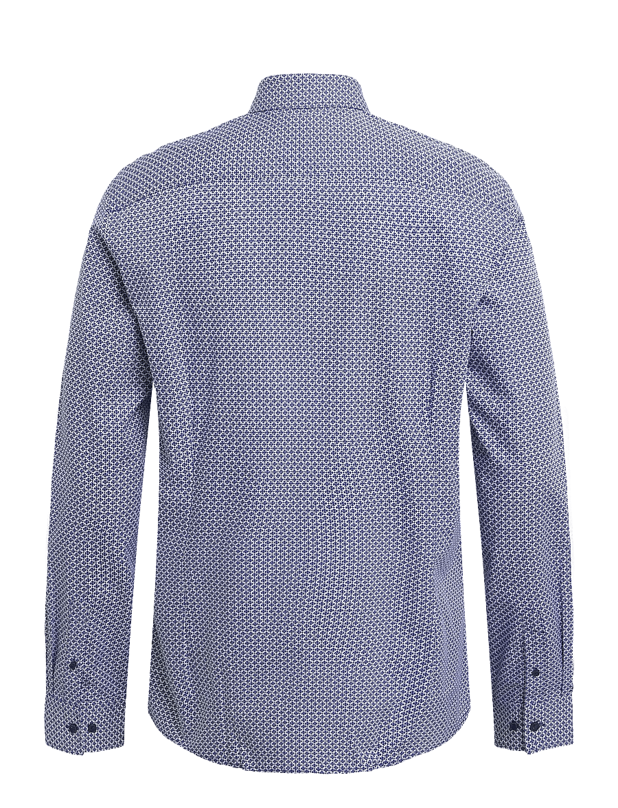 Bruun & Stengade - BS Follett Slim Fit Shirt - gemusterte hemden - navy - 2
