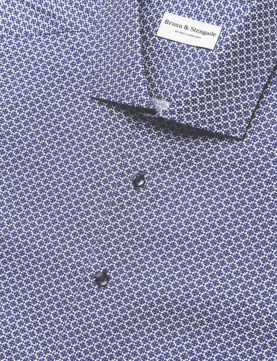 Bruun & Stengade - BS Follett Slim Fit Shirt - gemusterte hemden - navy - 5