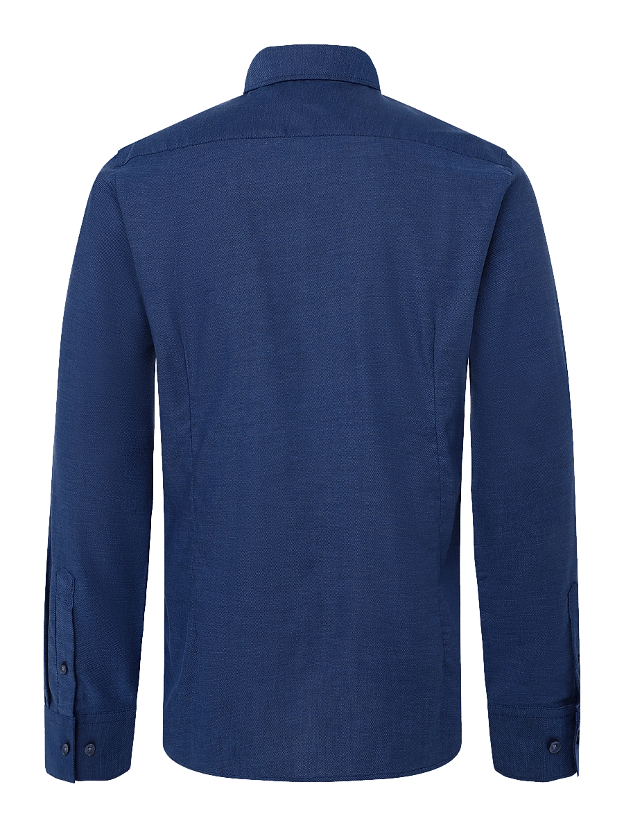 Bruun & Stengade - BS Joff Slim Fit Shirt - kostymskjortor - navy - 2