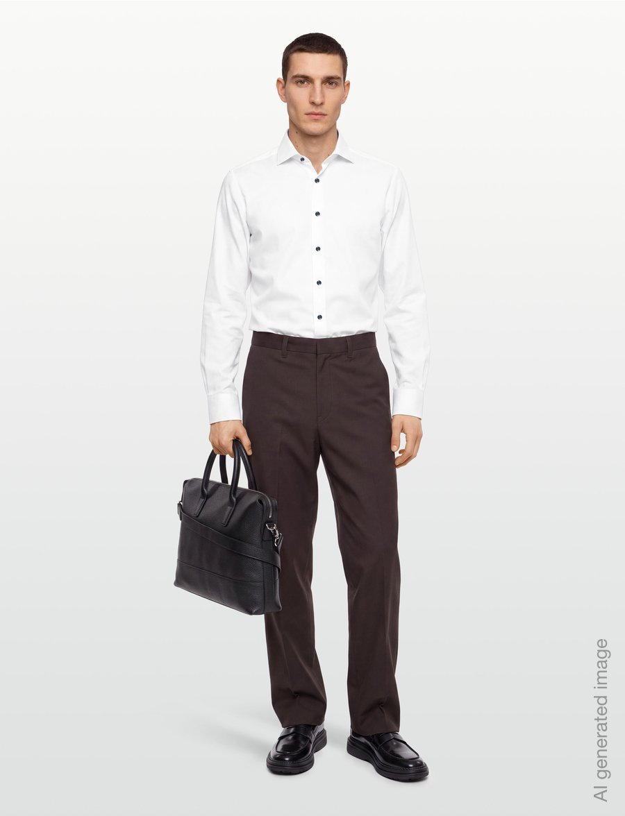 Bruun & Stengade - BS Maori Slim Fit Shirt - formelle hemden - white - 0