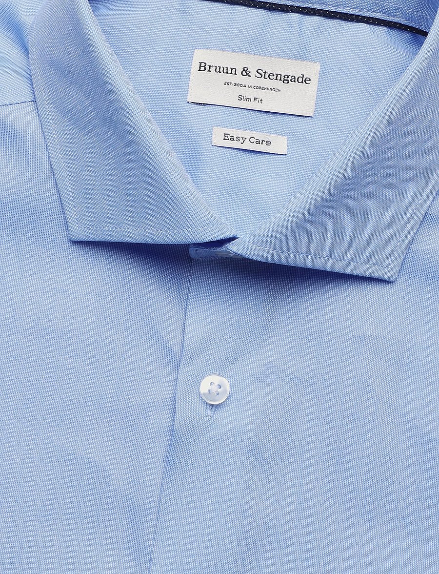Bruun & Stengade - BS Prehn Slim Fit Shirt - kostymskjortor - light blue - 2