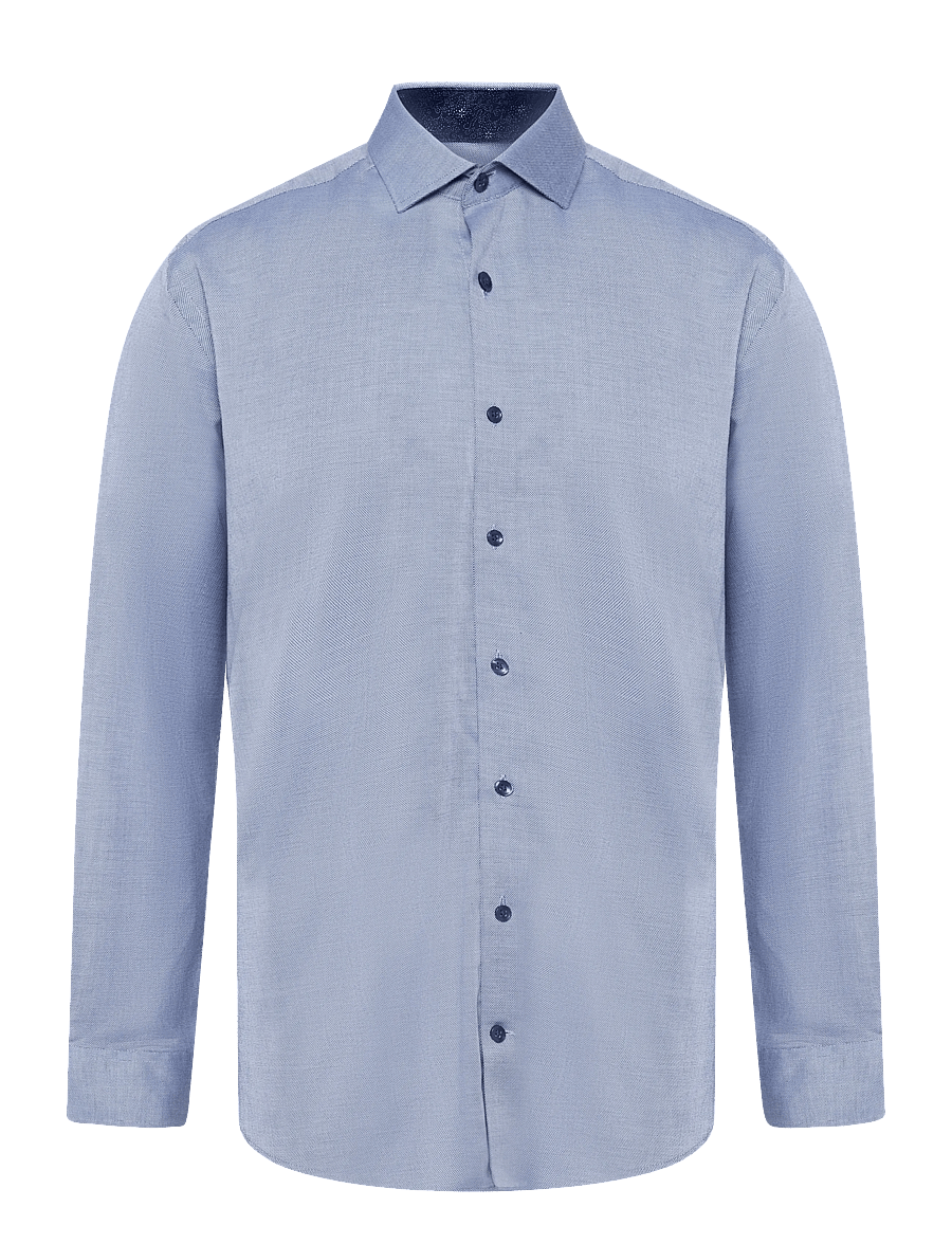 Bruun & Stengade - BS Fupz Slim Fit Shirt - kostymskjortor - navy - 1