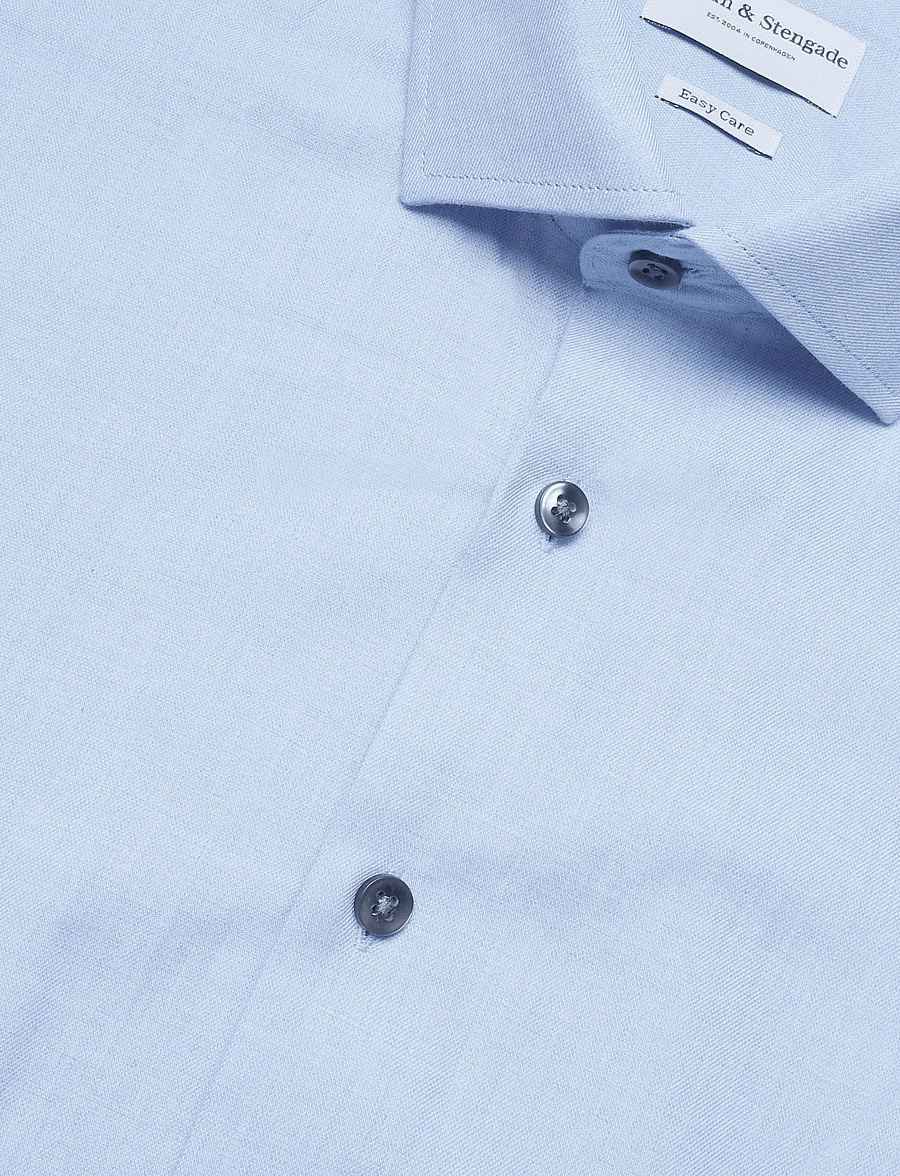 Bruun & Stengade - BS Samsoe Slim Fit Shirt - formelle skjorter - light blue - 5
