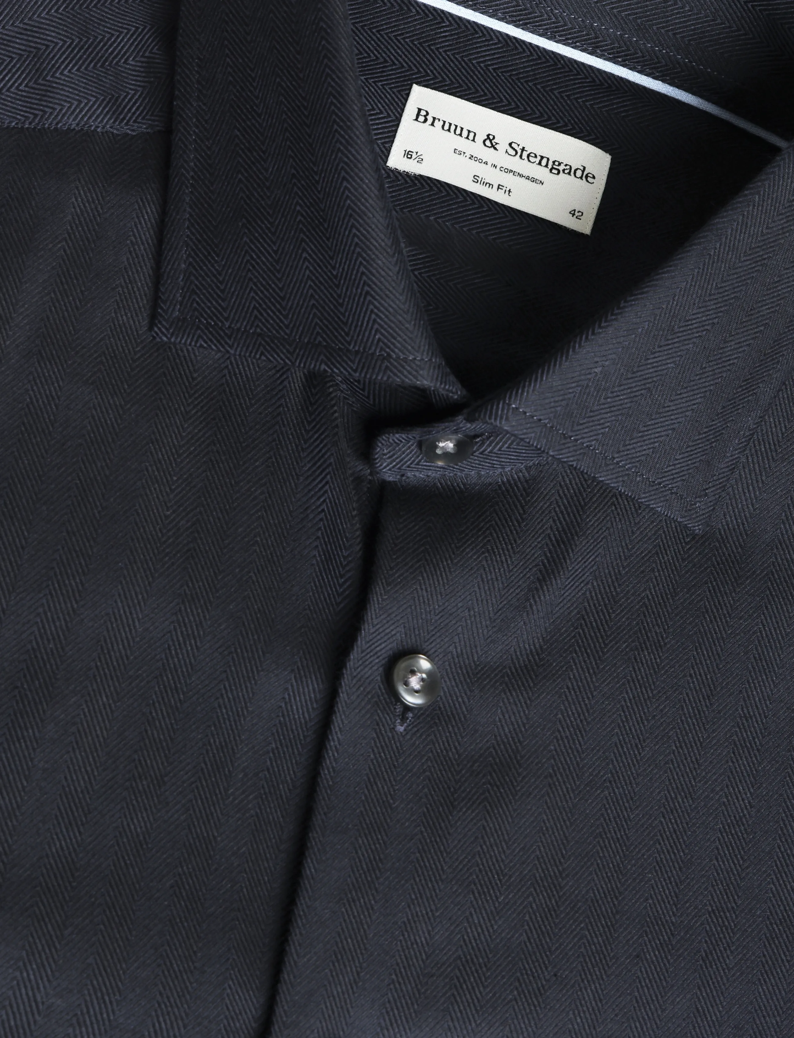 Bruun & Stengade - BS Meyers Slim Fit Shirt - thunder - 2