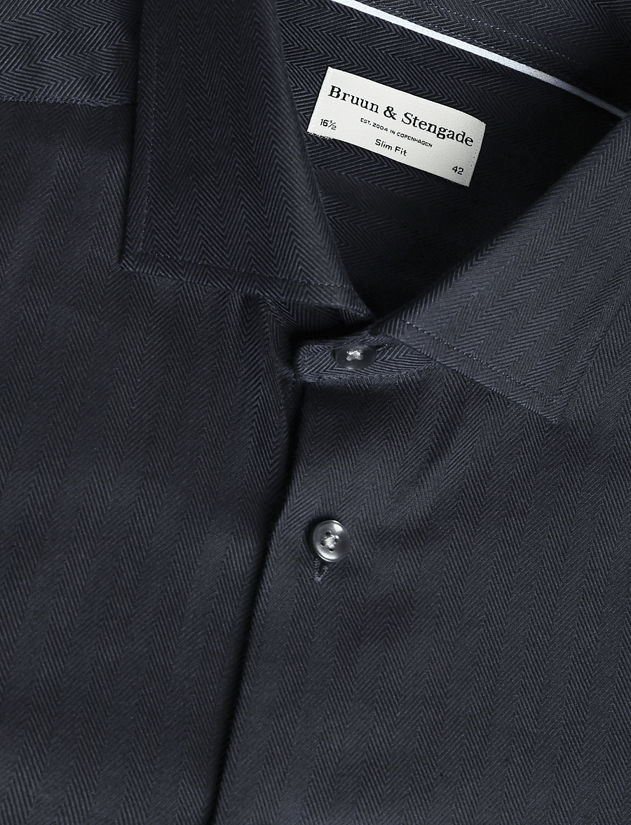 Bruun & Stengade - BS Meyers Slim Fit Shirt - formelle hemden - thunder - 2