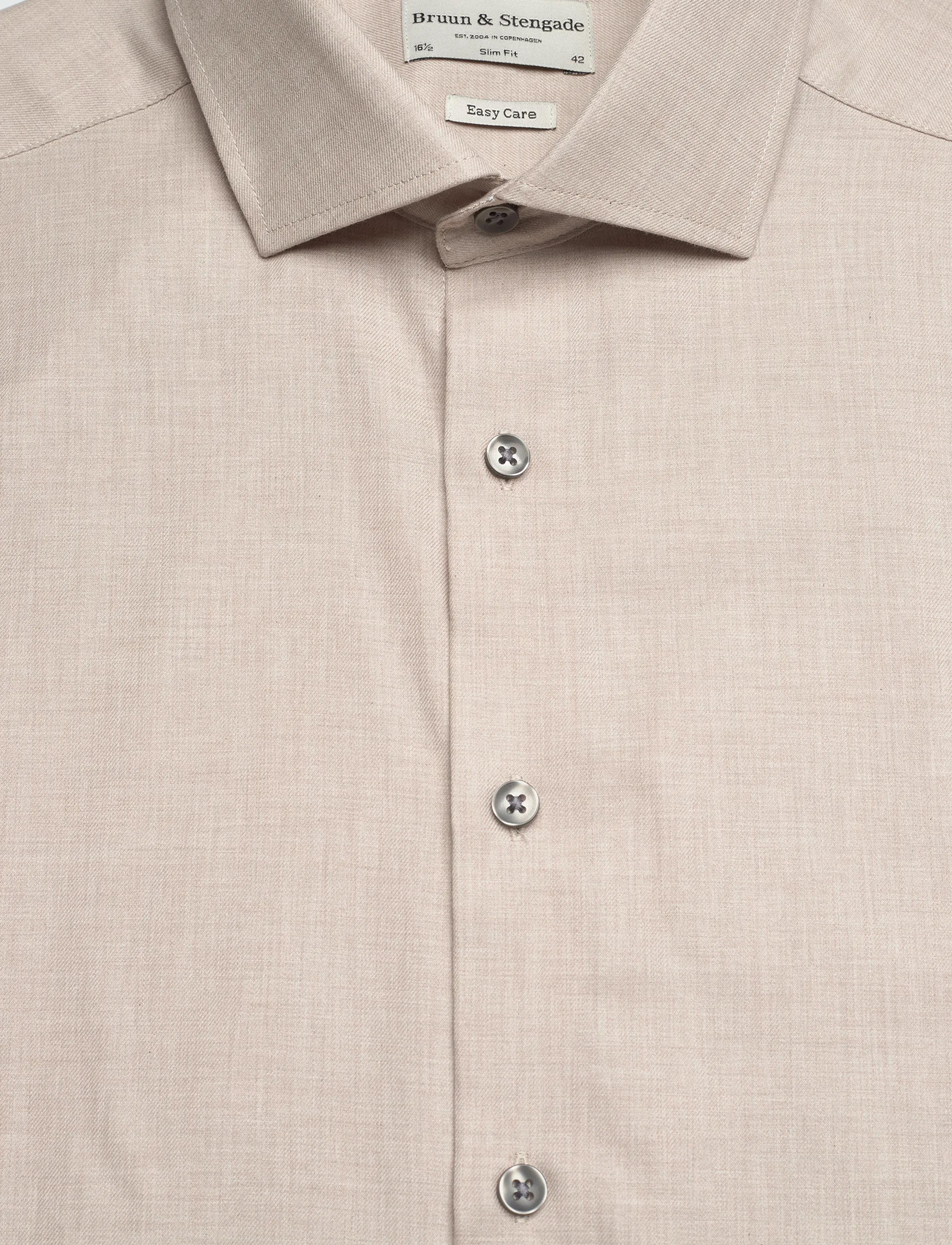 Bruun & Stengade - BS Chapmann Slim Fit Shirt - sand - 2