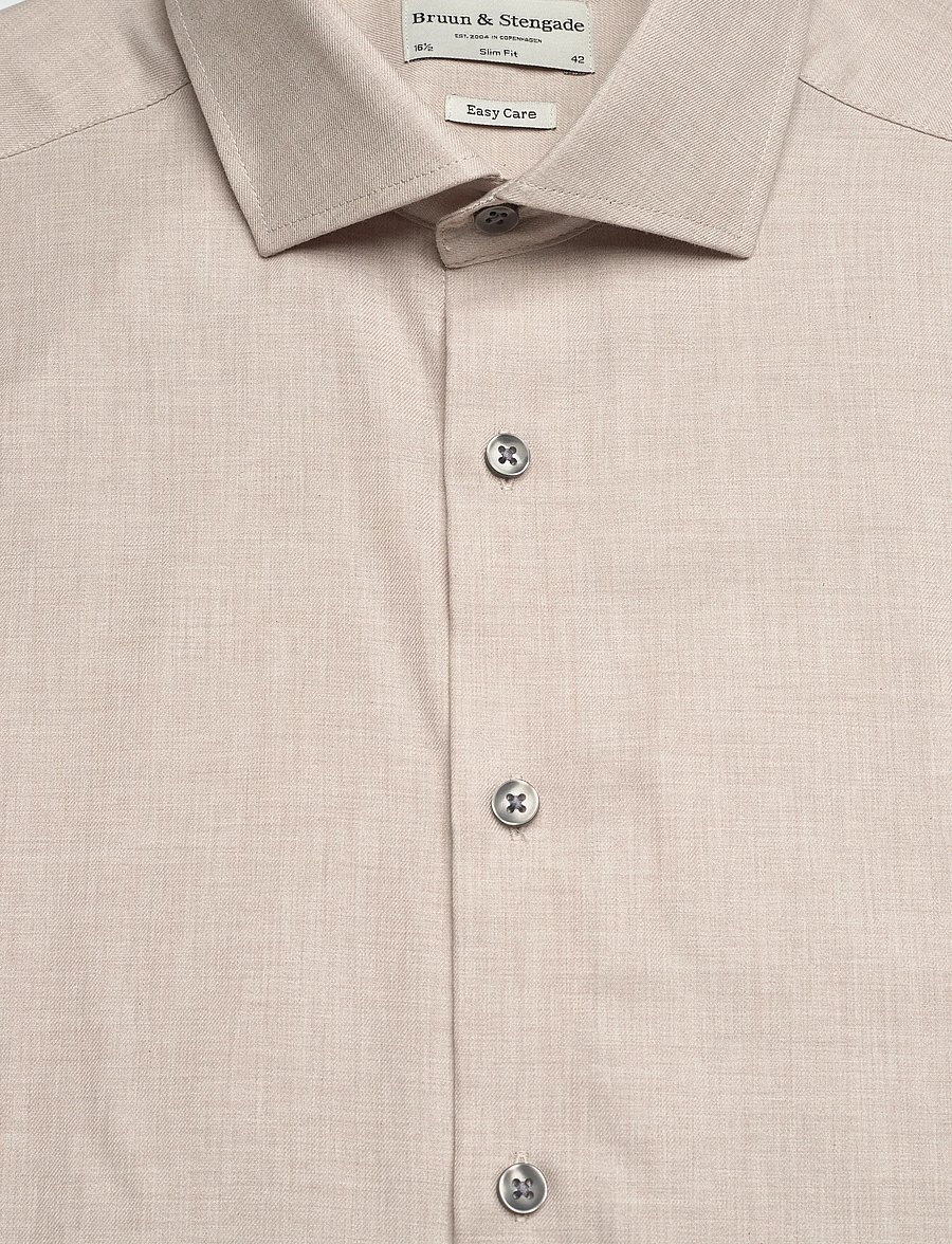Bruun & Stengade - BS Chapmann Slim Fit Shirt - sand - 2