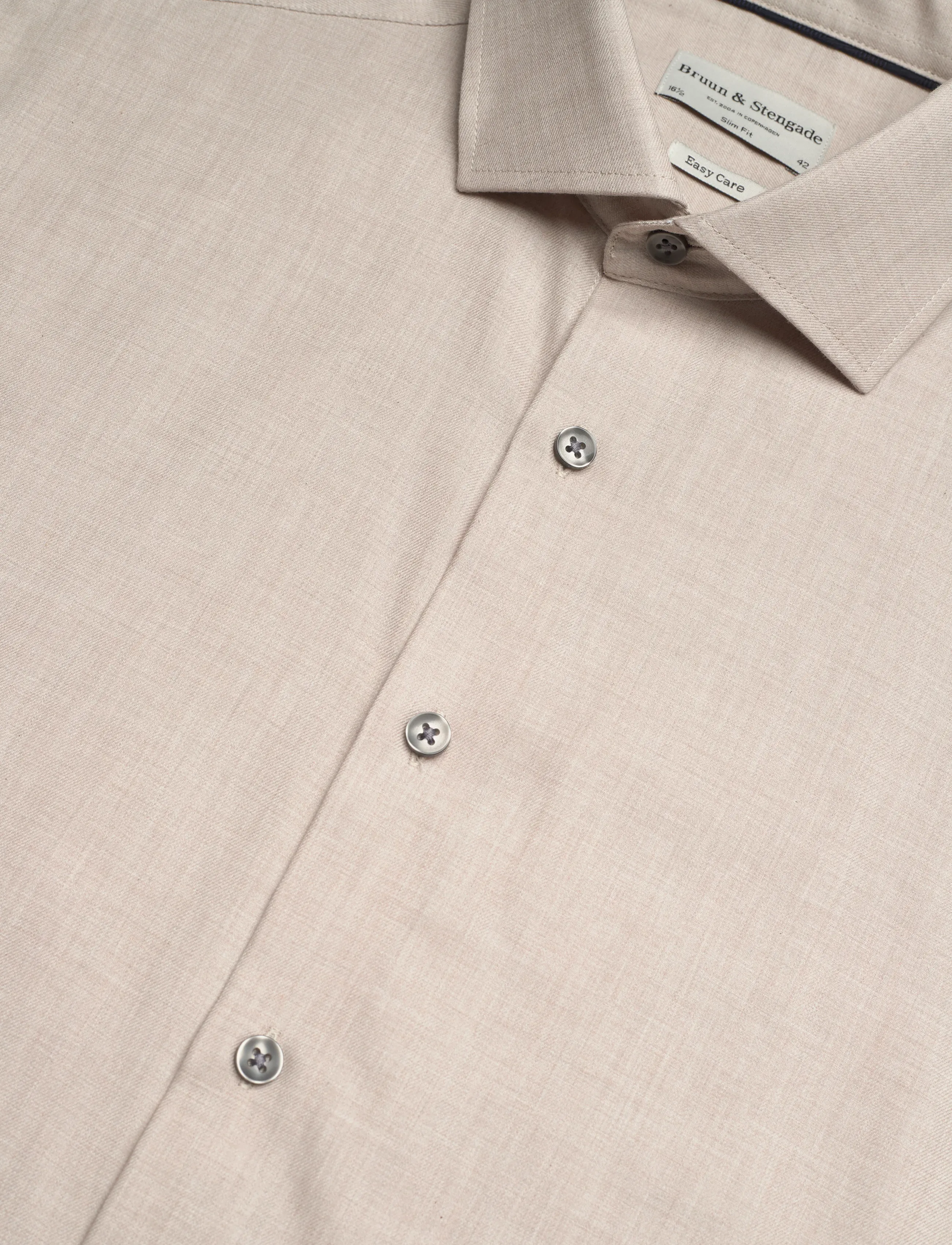 Bruun & Stengade - BS Chapmann Slim Fit Shirt - sand - 3