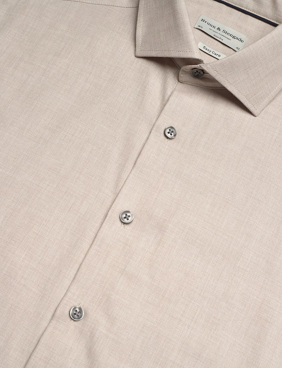 Bruun & Stengade - BS Chapmann Slim Fit Shirt - sand - 3