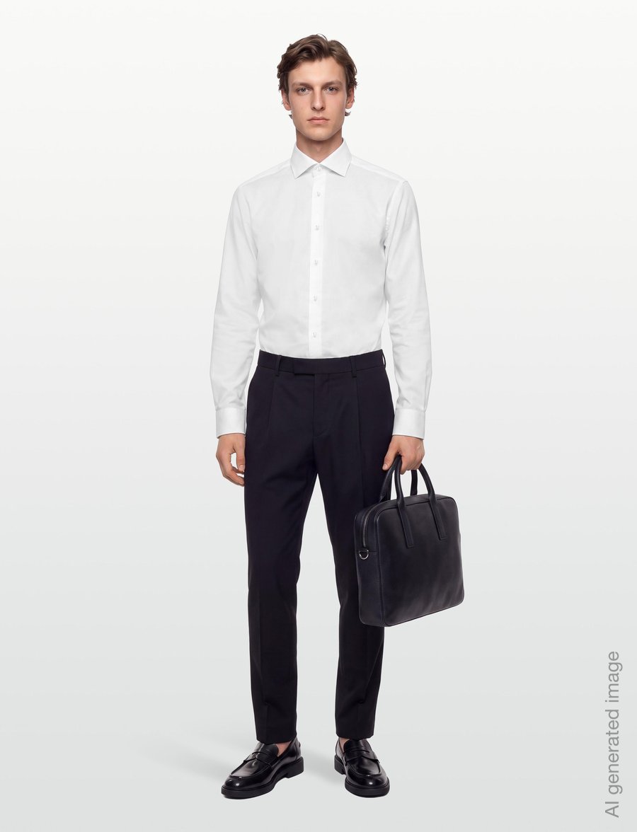 Bruun & Stengade - BS Wohleben Slim Fit Shirt - formelle hemden - white - 0